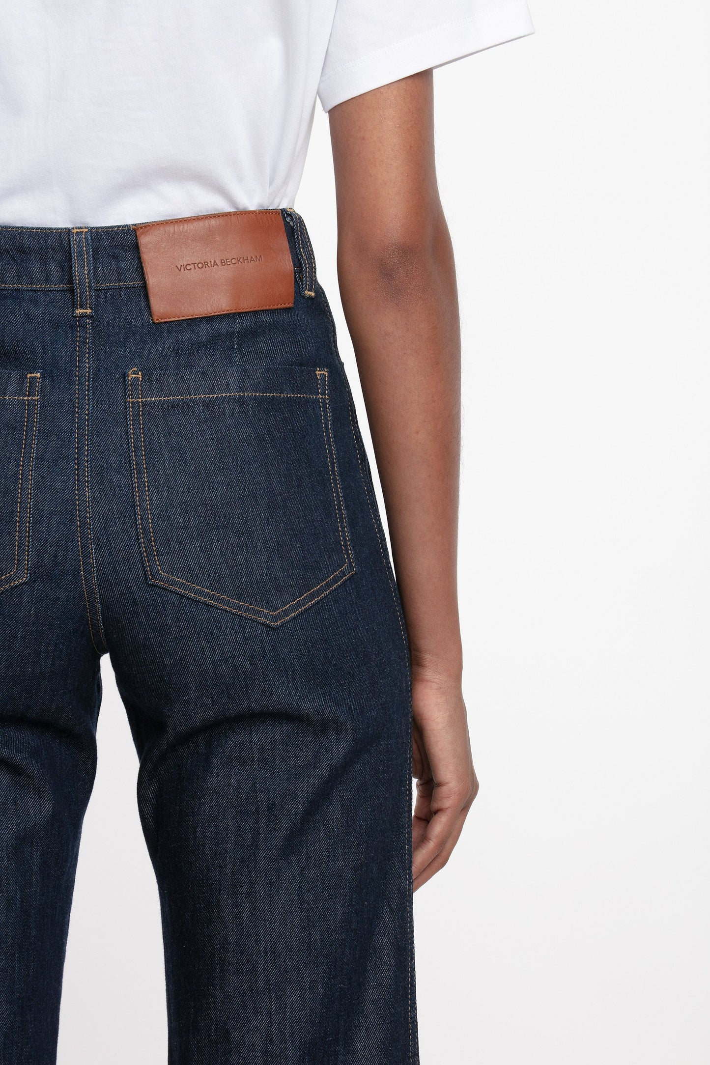 Alina High Waisted Long Stretch Jean In Indigo Rinse