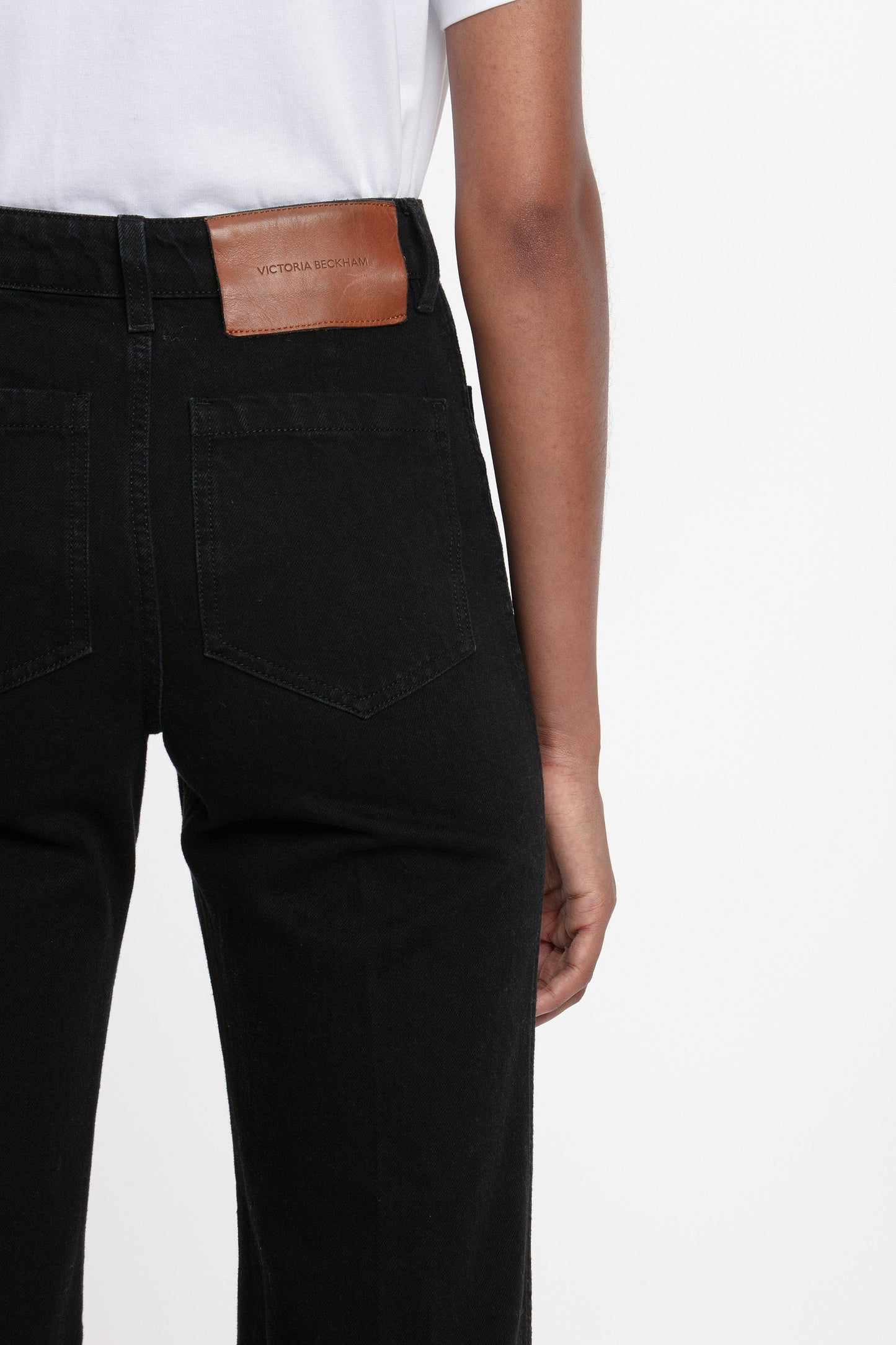 Alina High Waisted Long Stretch Jean In Washed Black