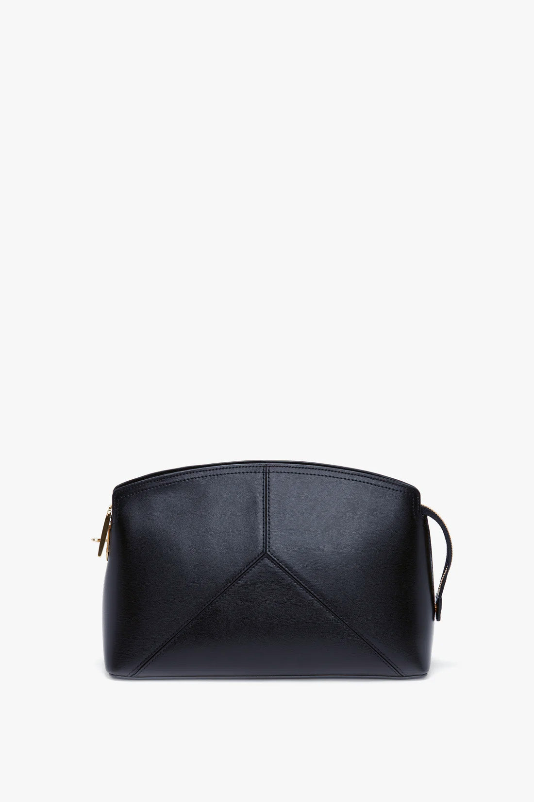 Victoria Clutch Bag In Navy Leather