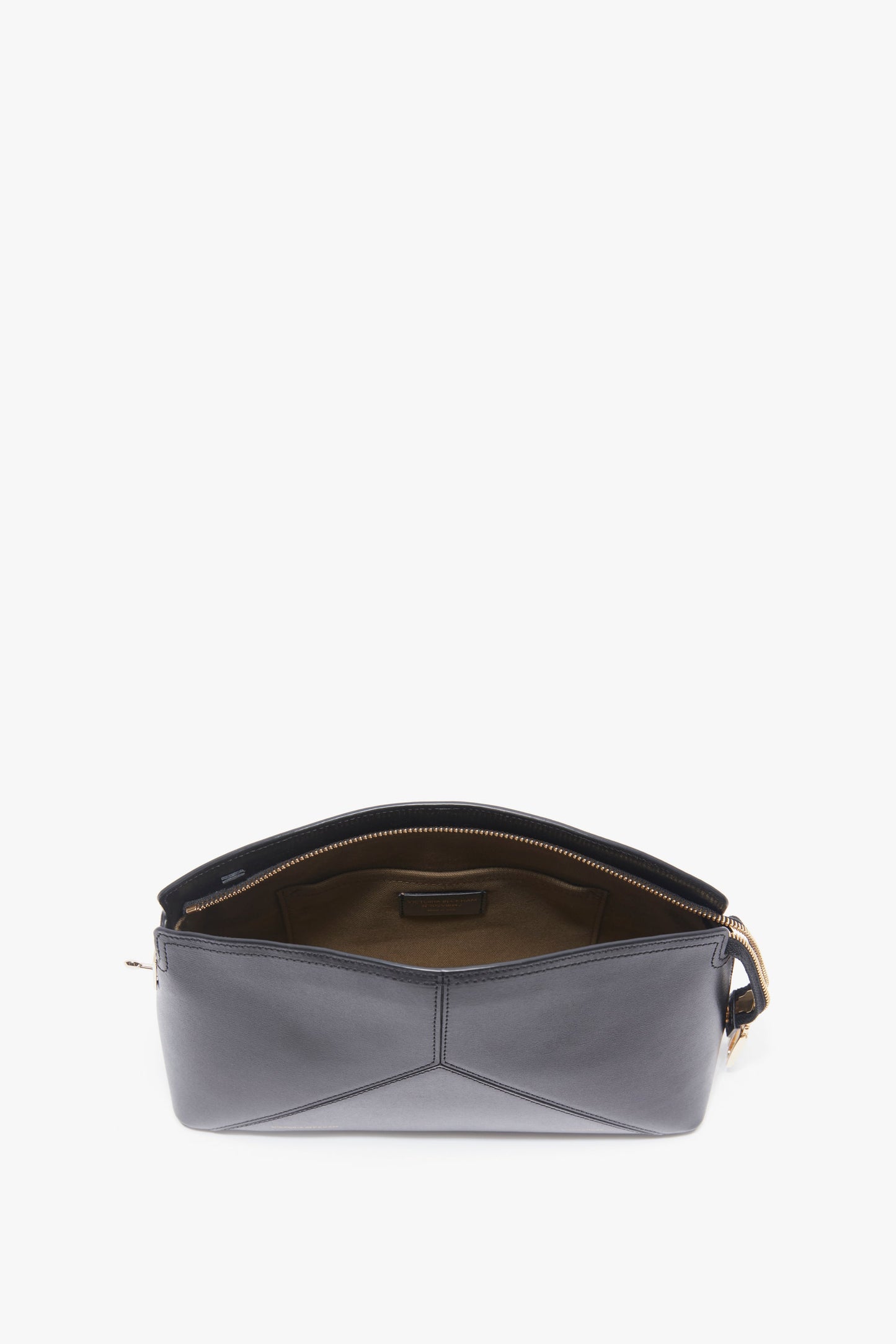 Victoria Clutch Bag In Black Leather