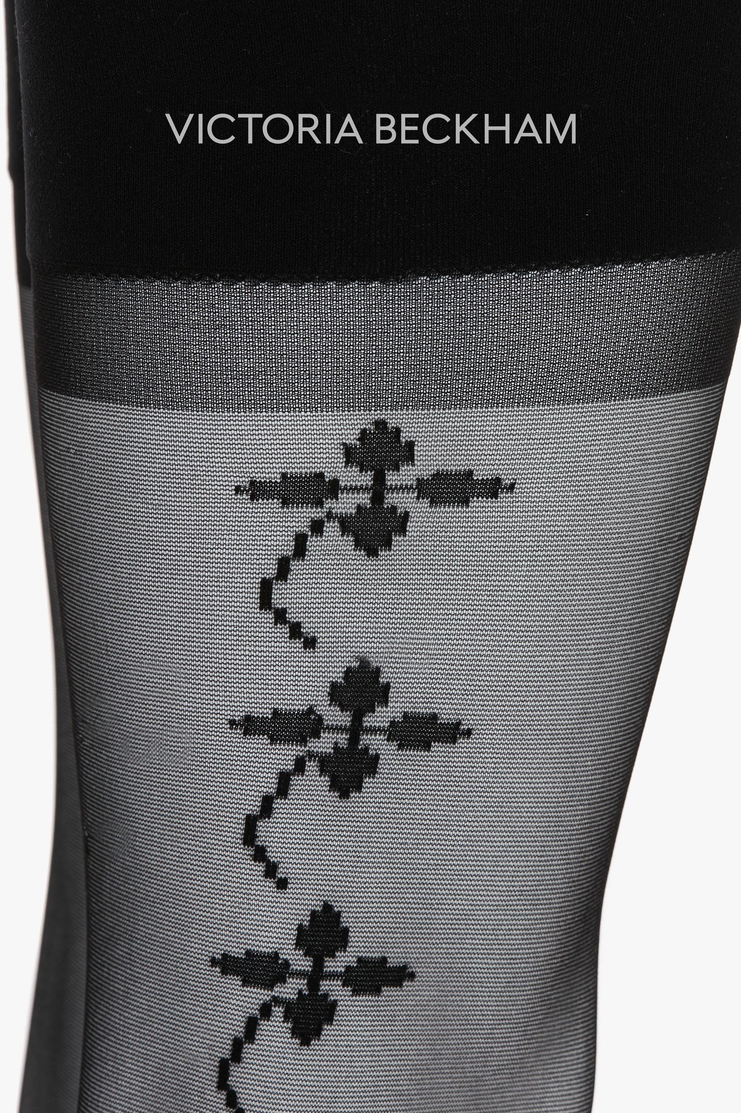 Flower Detail Hold-Ups In Black