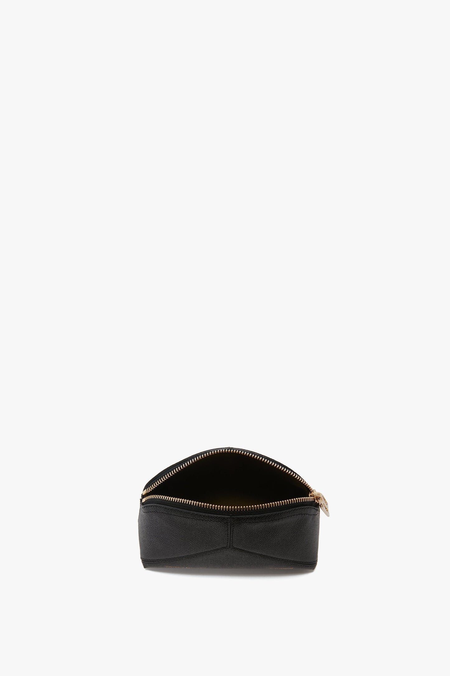 Victoria Mini Travel Pouch In Black Leather