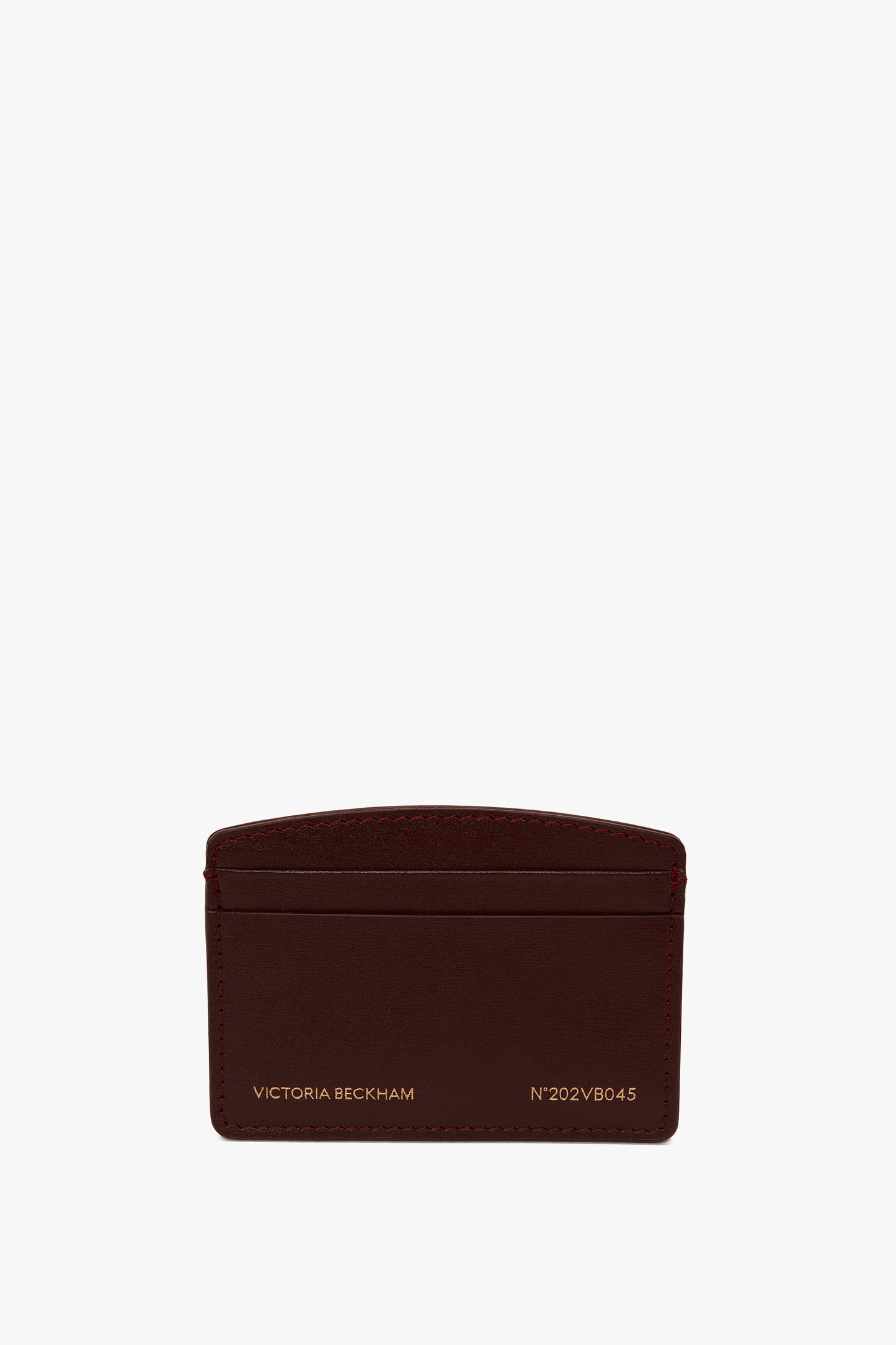 Victoria Card Holder In Burgundy Leather