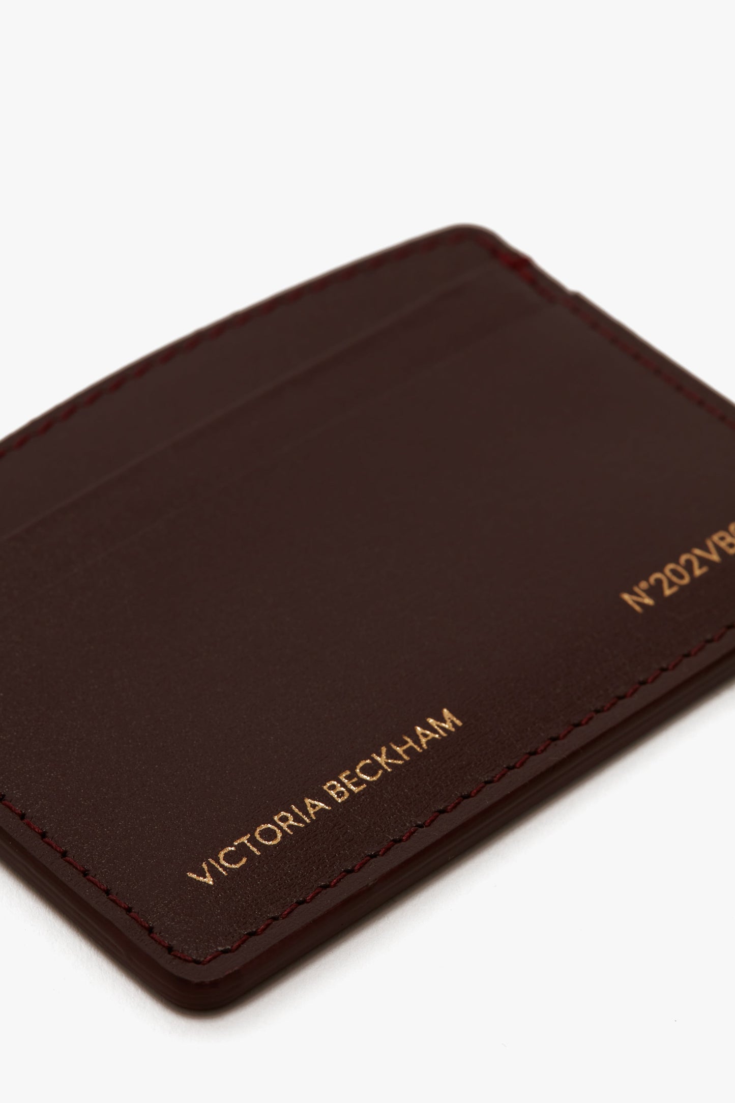 Victoria Card Holder In Burgundy Leather