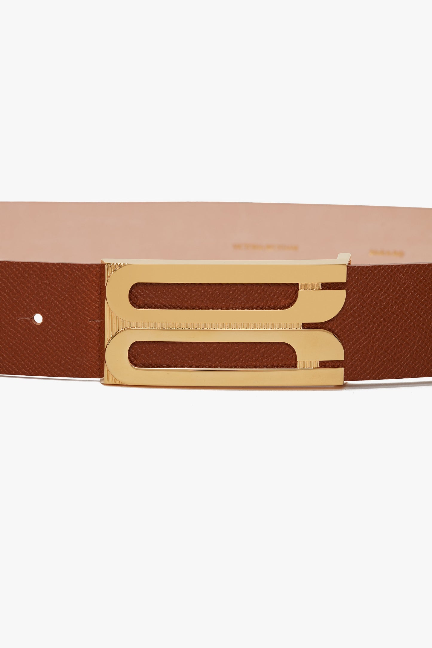 Jumbo Dorian Belt In Tan Grained Leather