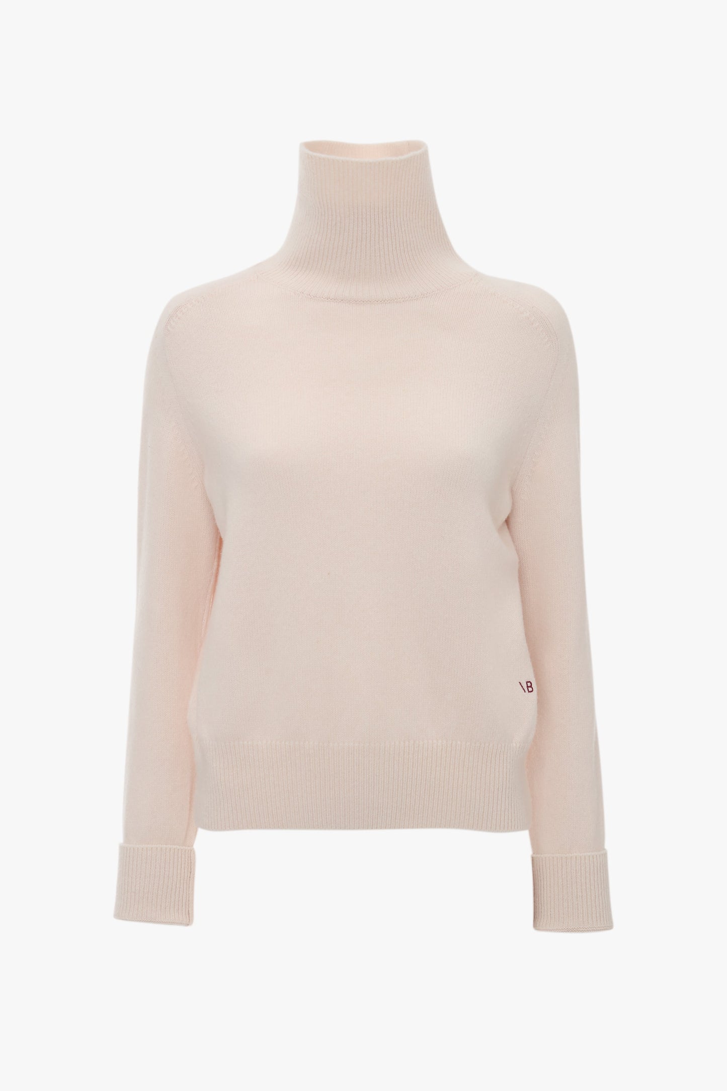 Polo Neck Jumper In Ivory