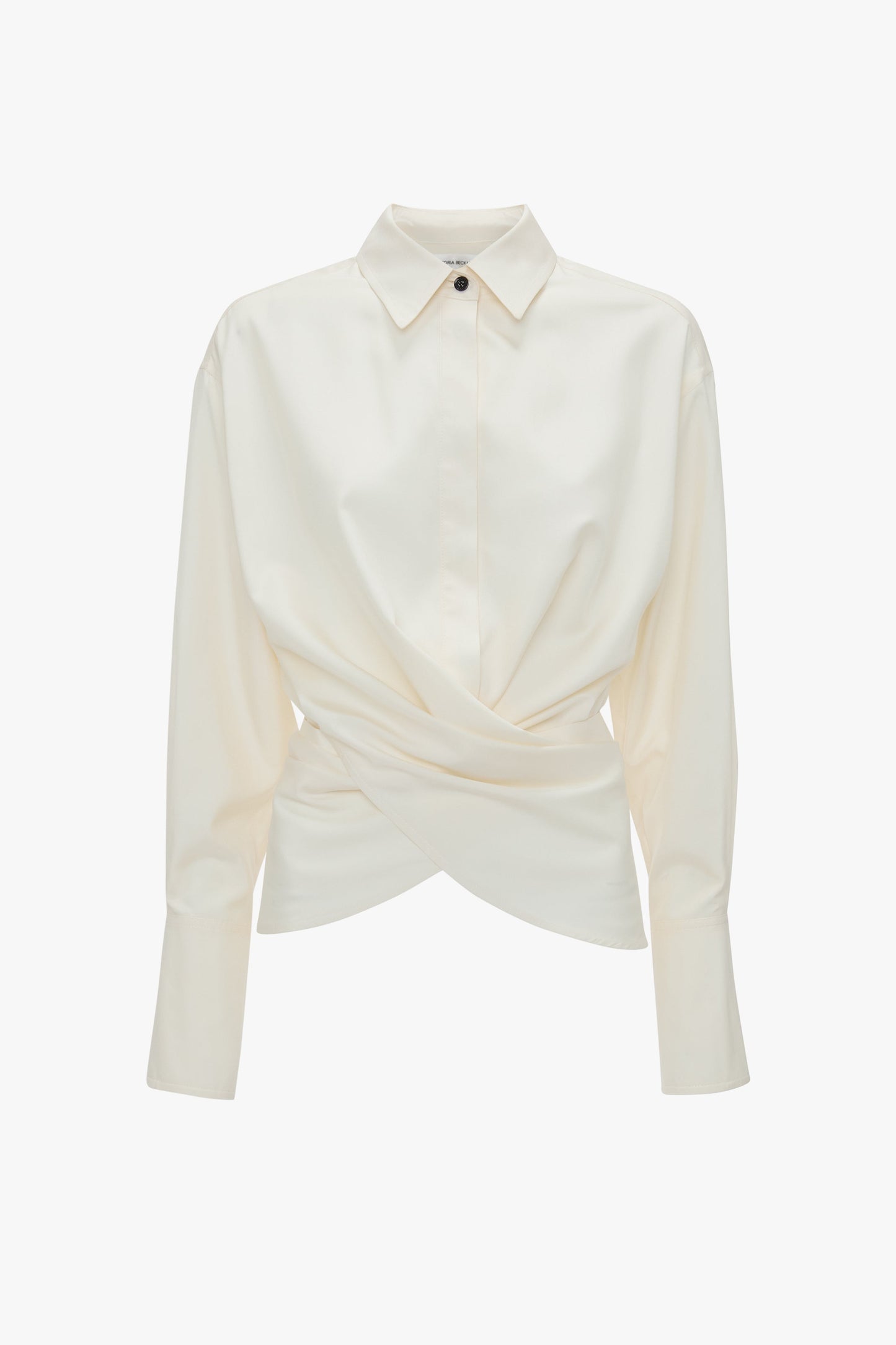 Wrap Front Blouse In Off White