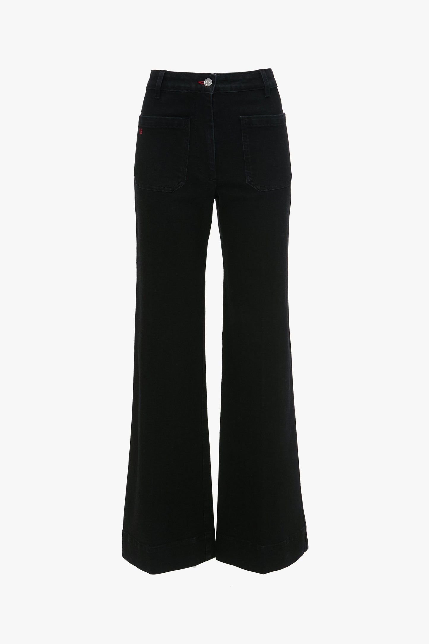Alina High Waisted Long Jean In Washed Black