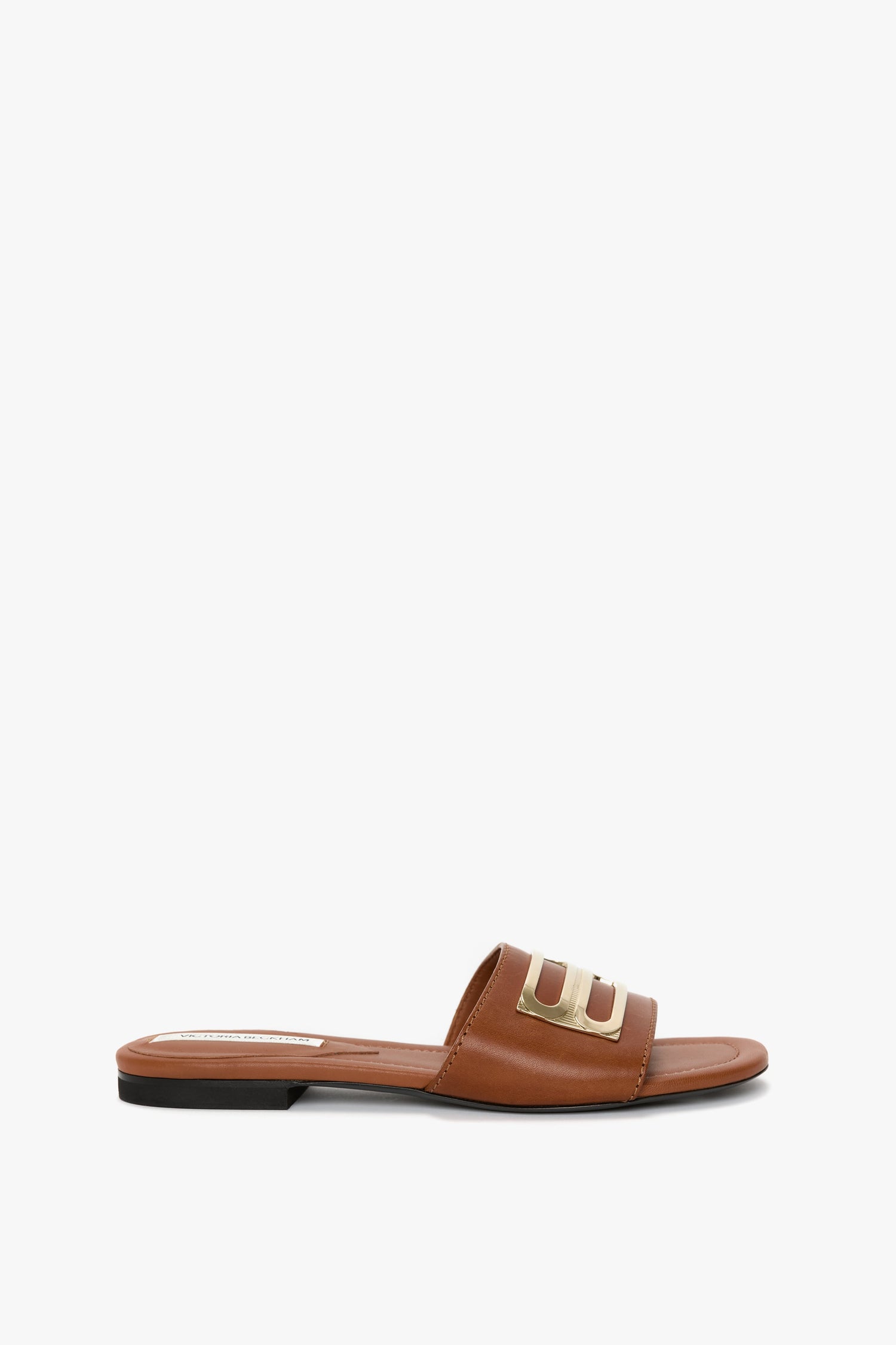 Dorian Slide In Light-Pastel Brown Leather