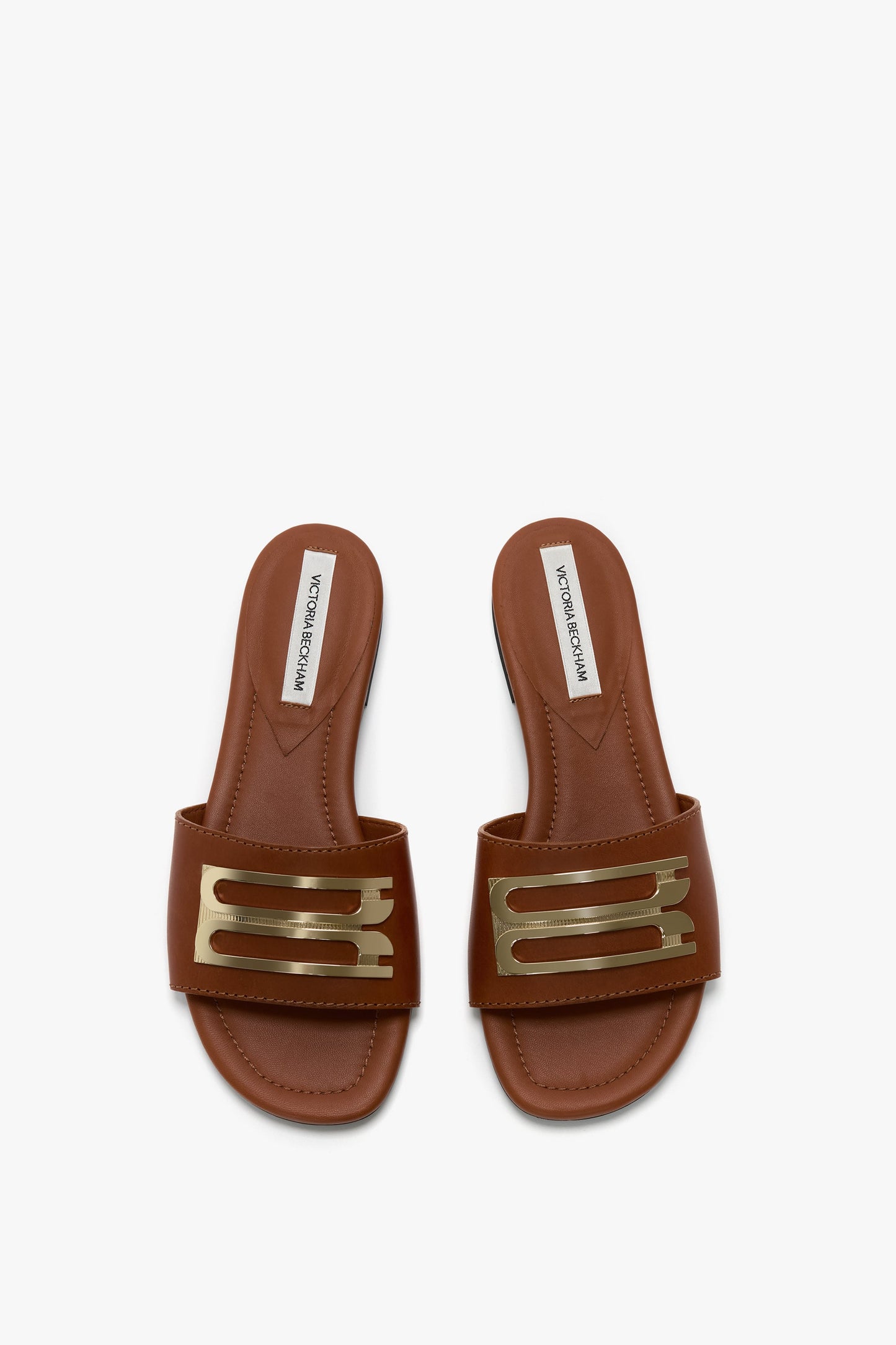 Dorian Slide In Light-Pastel Brown Leather