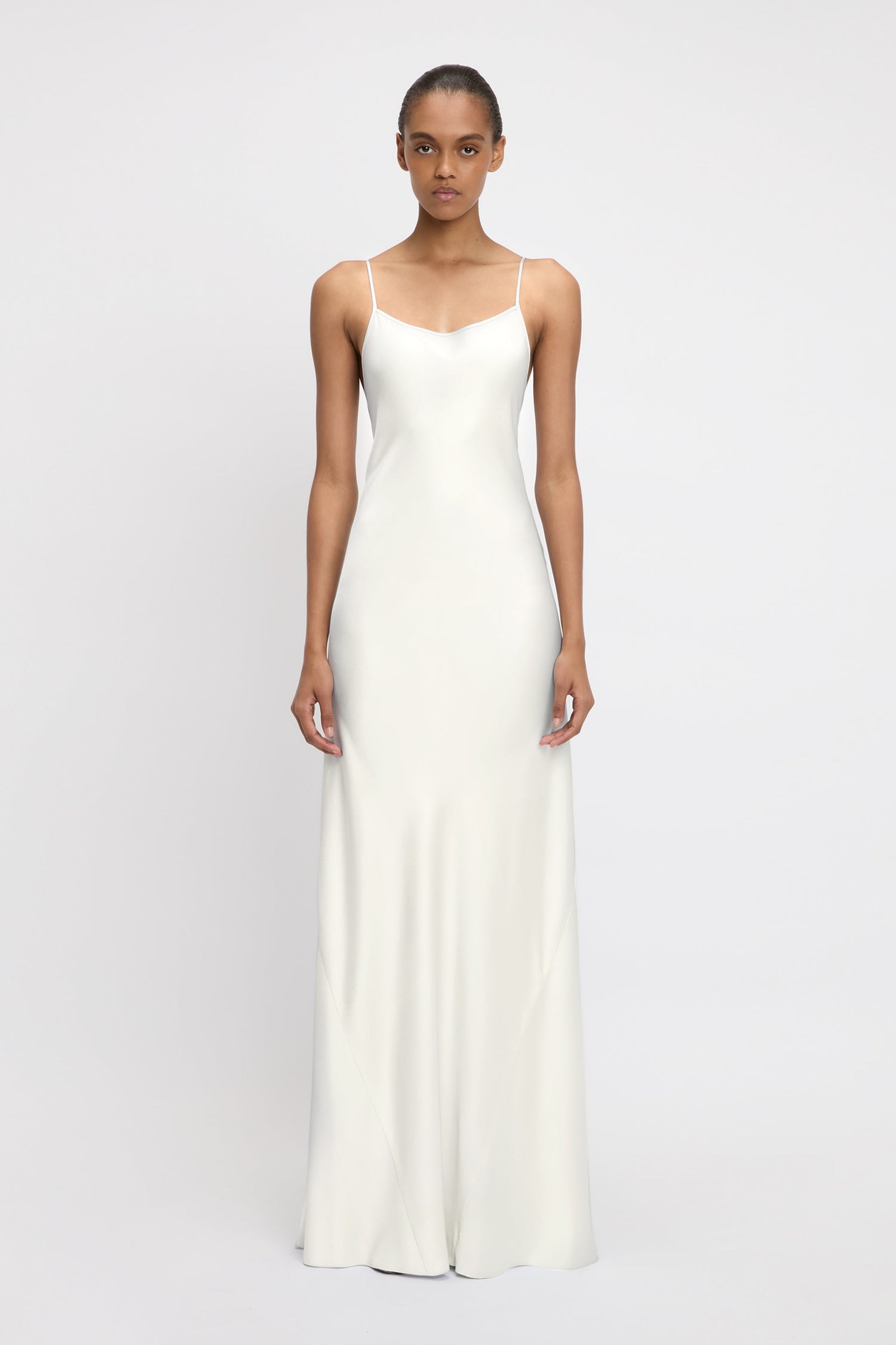 Cami Floor-Length Dress In Ivory