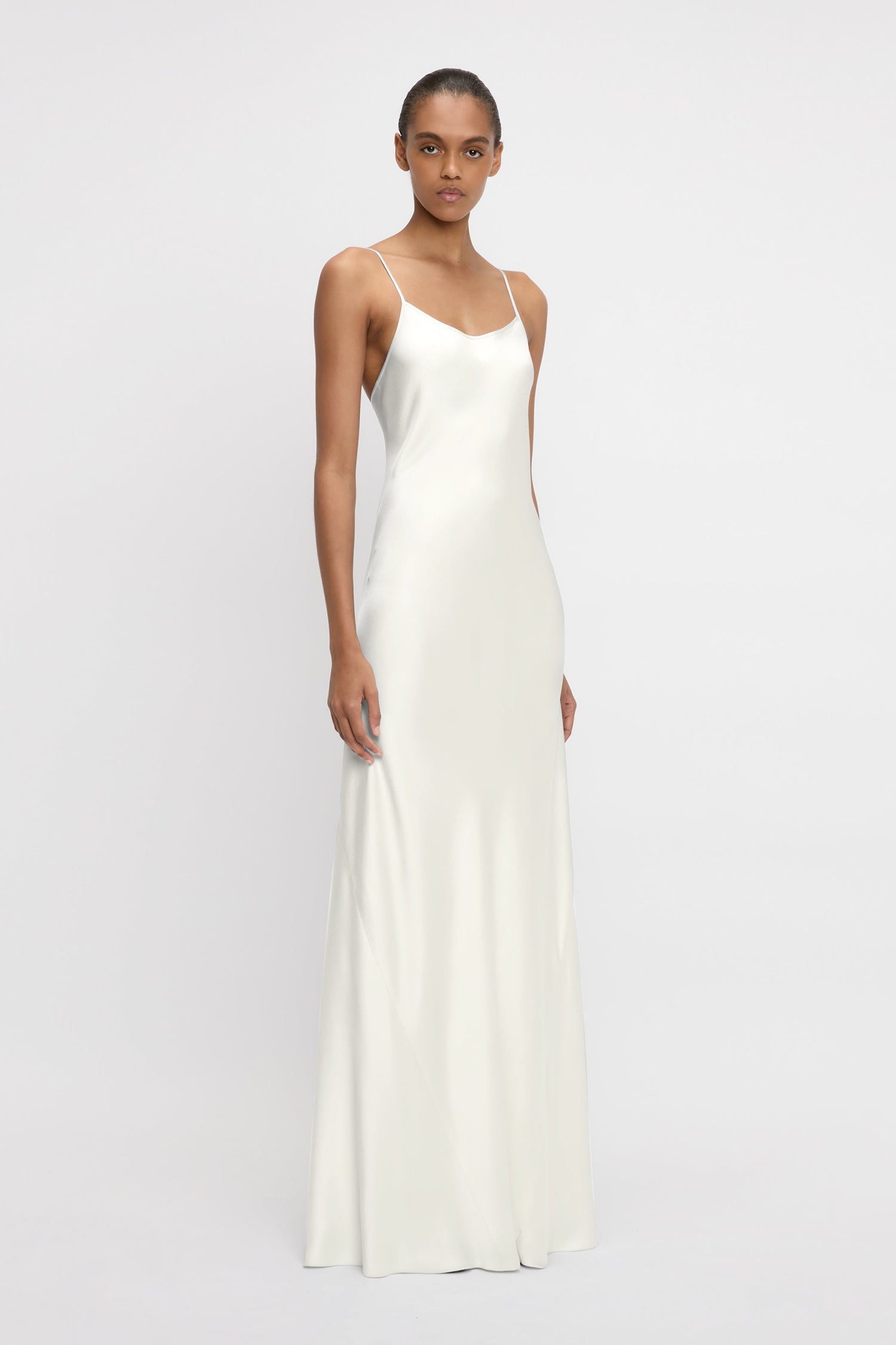 Cami Floor-Length Dress In Ivory