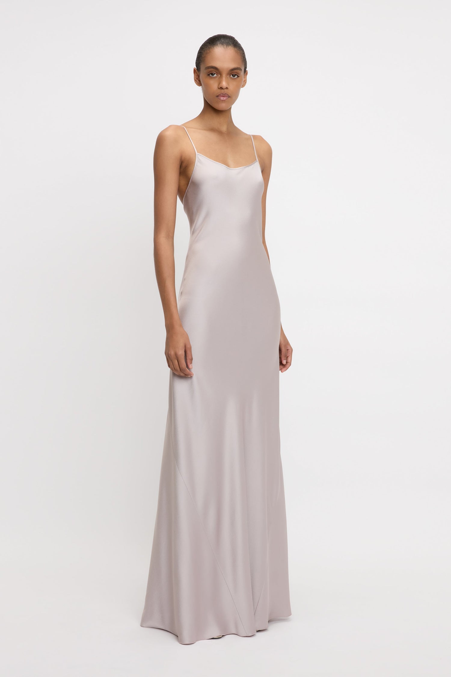 Cami Floor-Length Dress In Heather