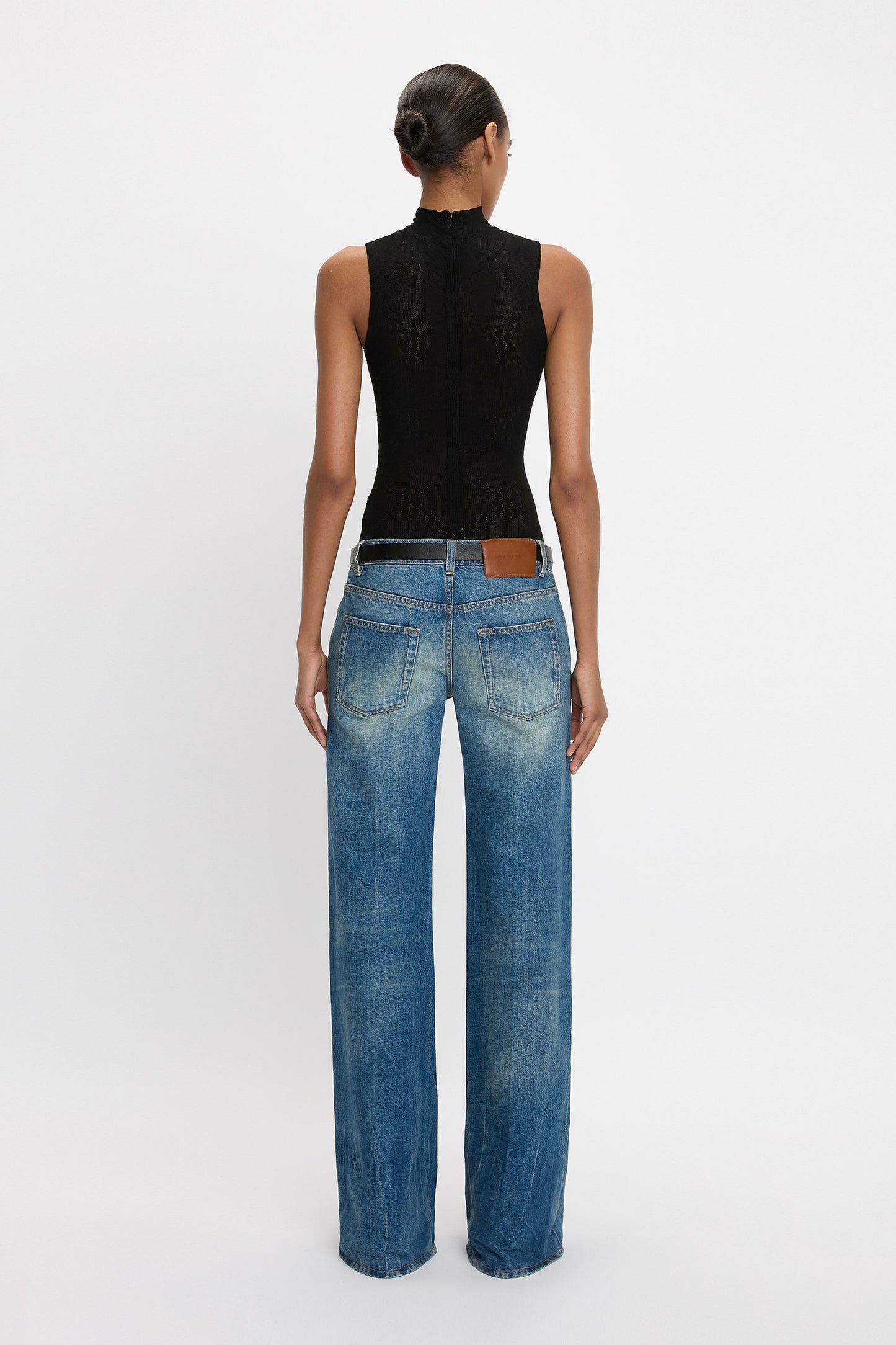 Gigi Low Waist Straight Leg Jean In Vintage Indigo