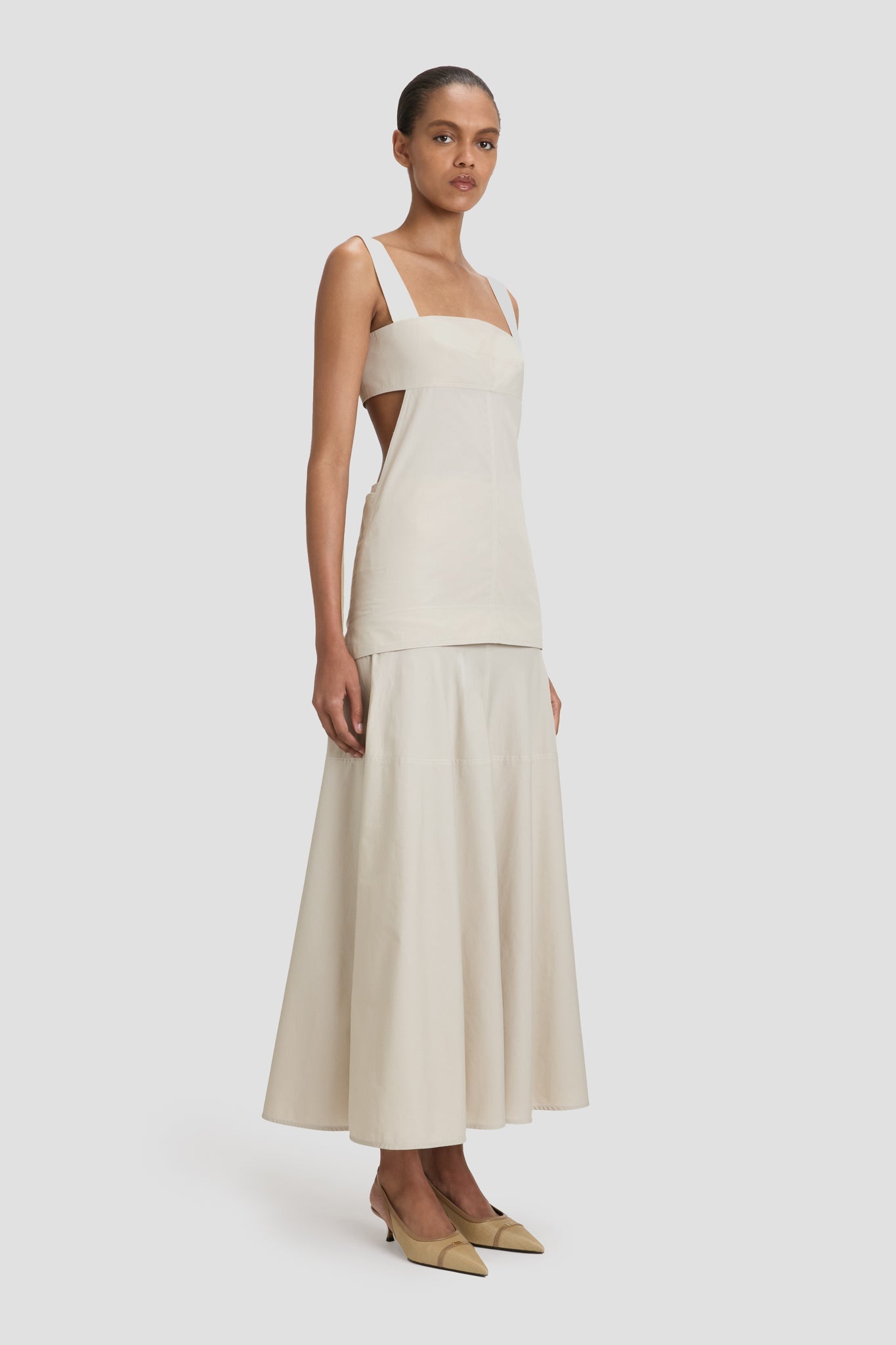 Cut-Out Cami Top In Pumice