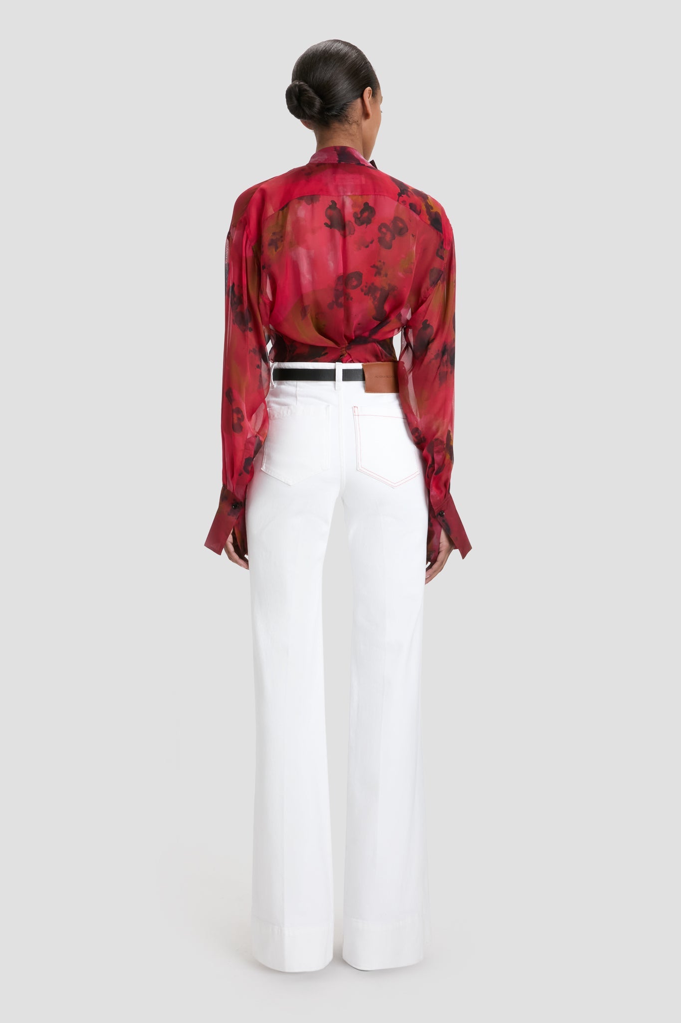 Alina High Waisted Jean In Washed White