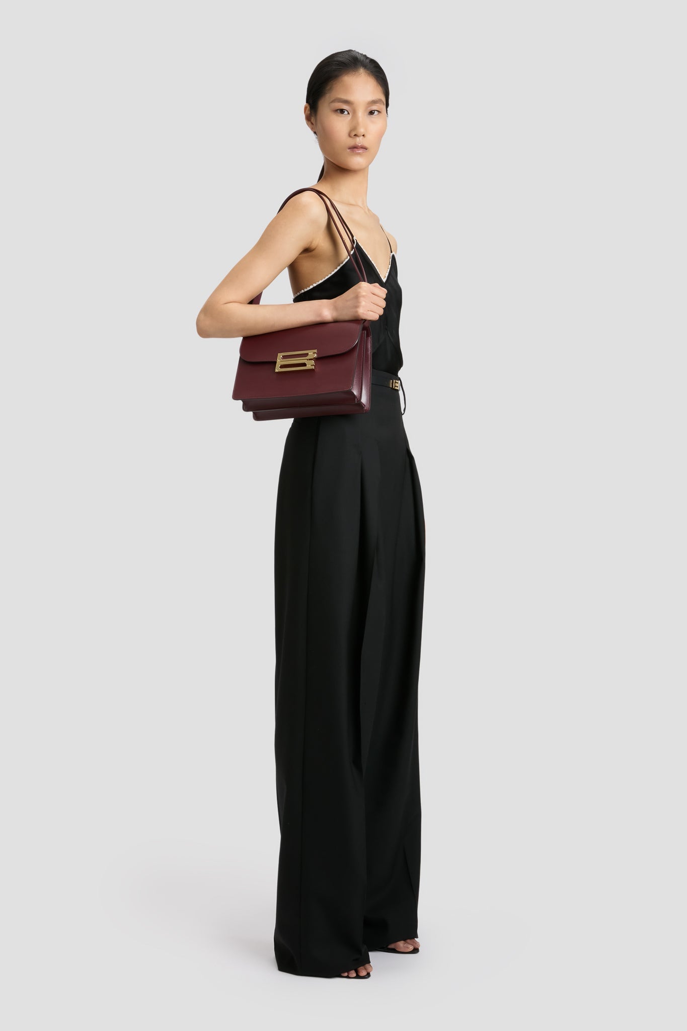 Dorian Bag In Burgundy Smooth Leather