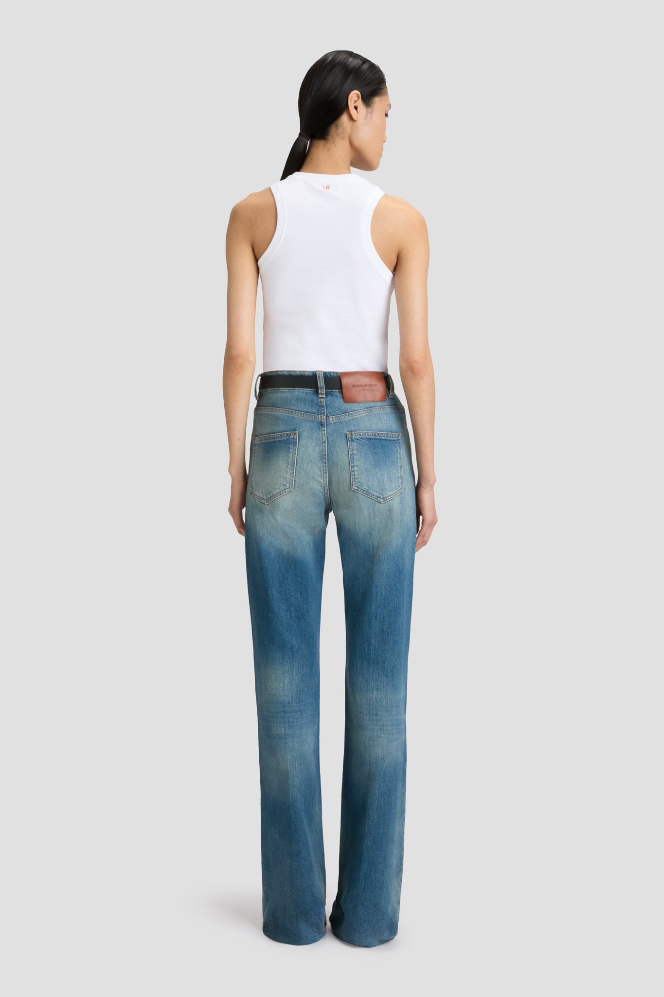 Julia High Waisted Jean In Washed Blue