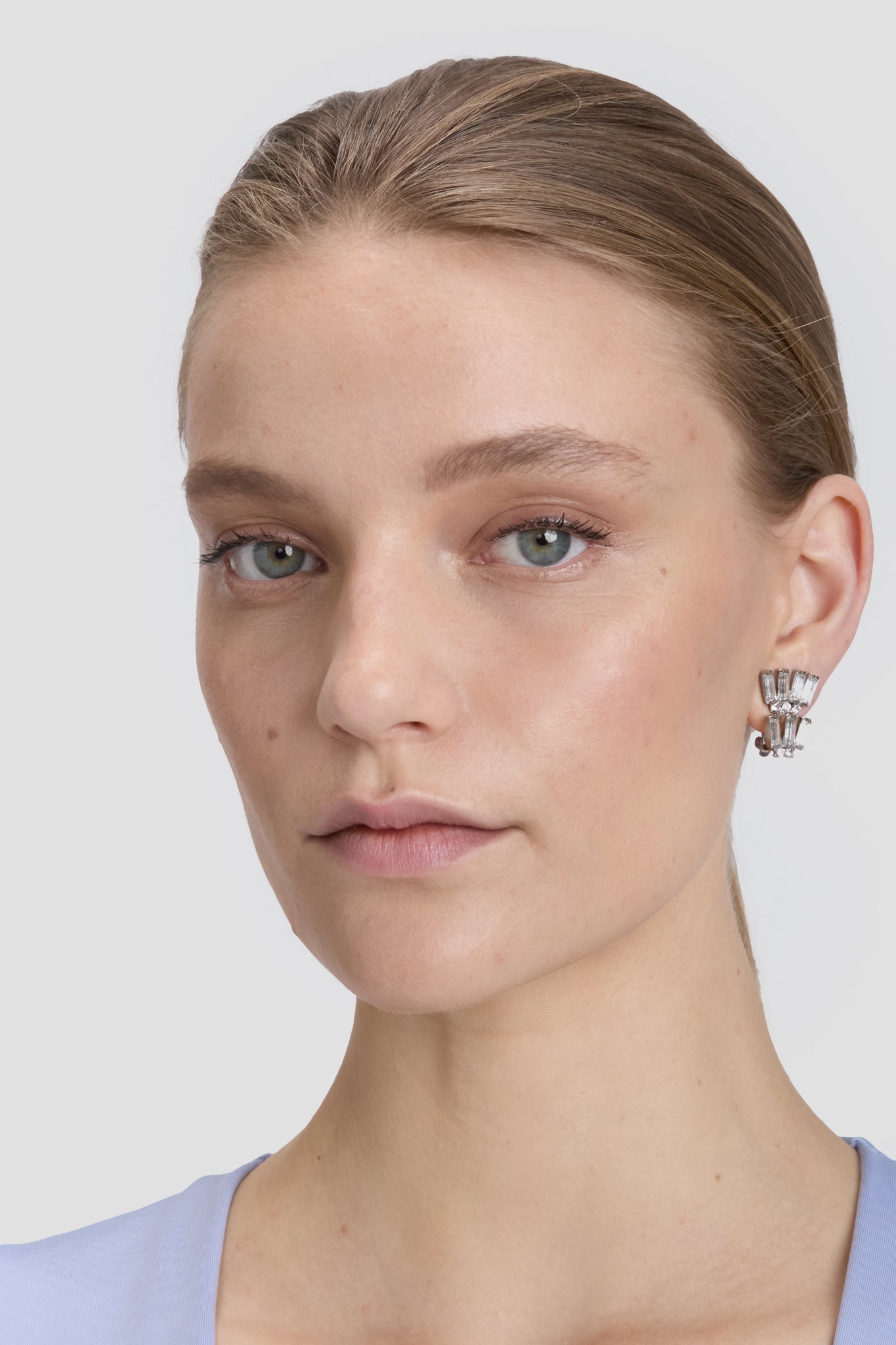 Crystal Clip Earrings