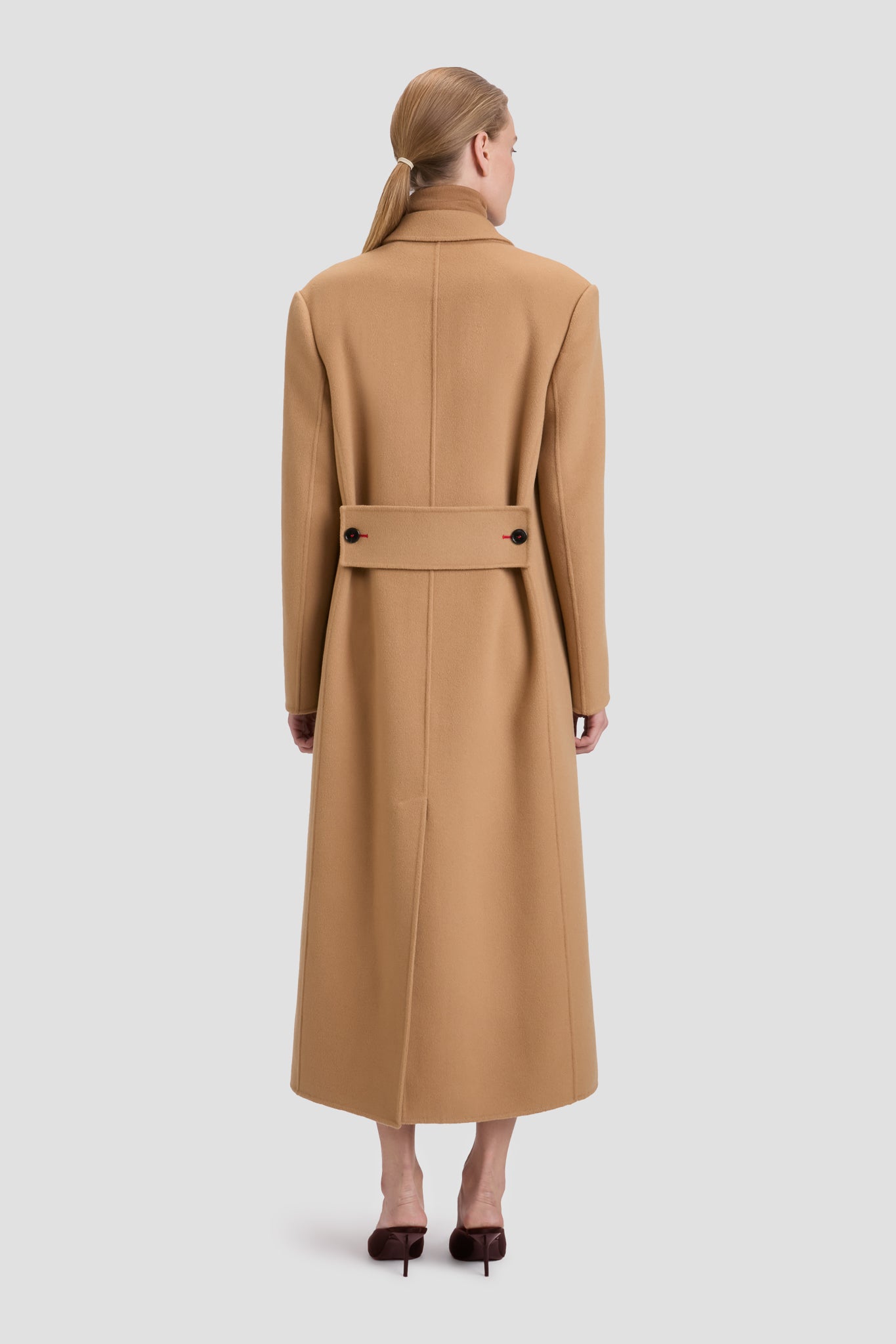 Double Faced Overcoat In Camel