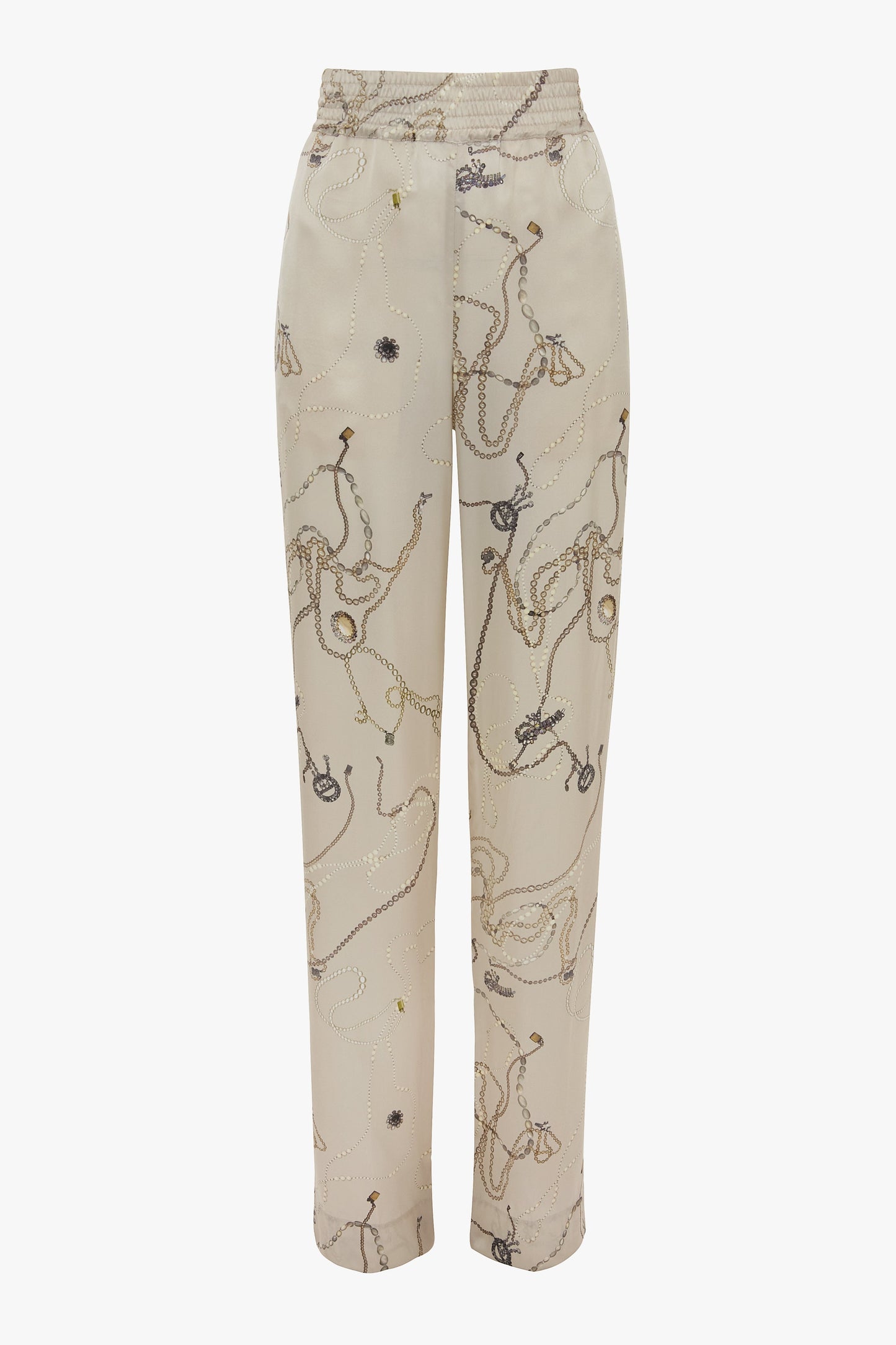 Pyjama Trouser In Pumice Jewellery Print