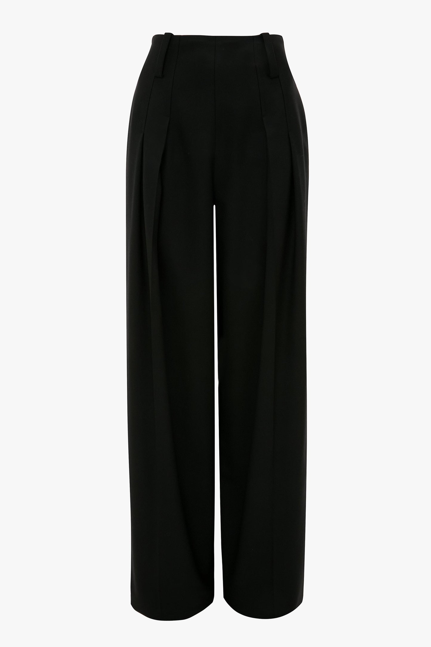 High Waisted Cinched Trouser In Black