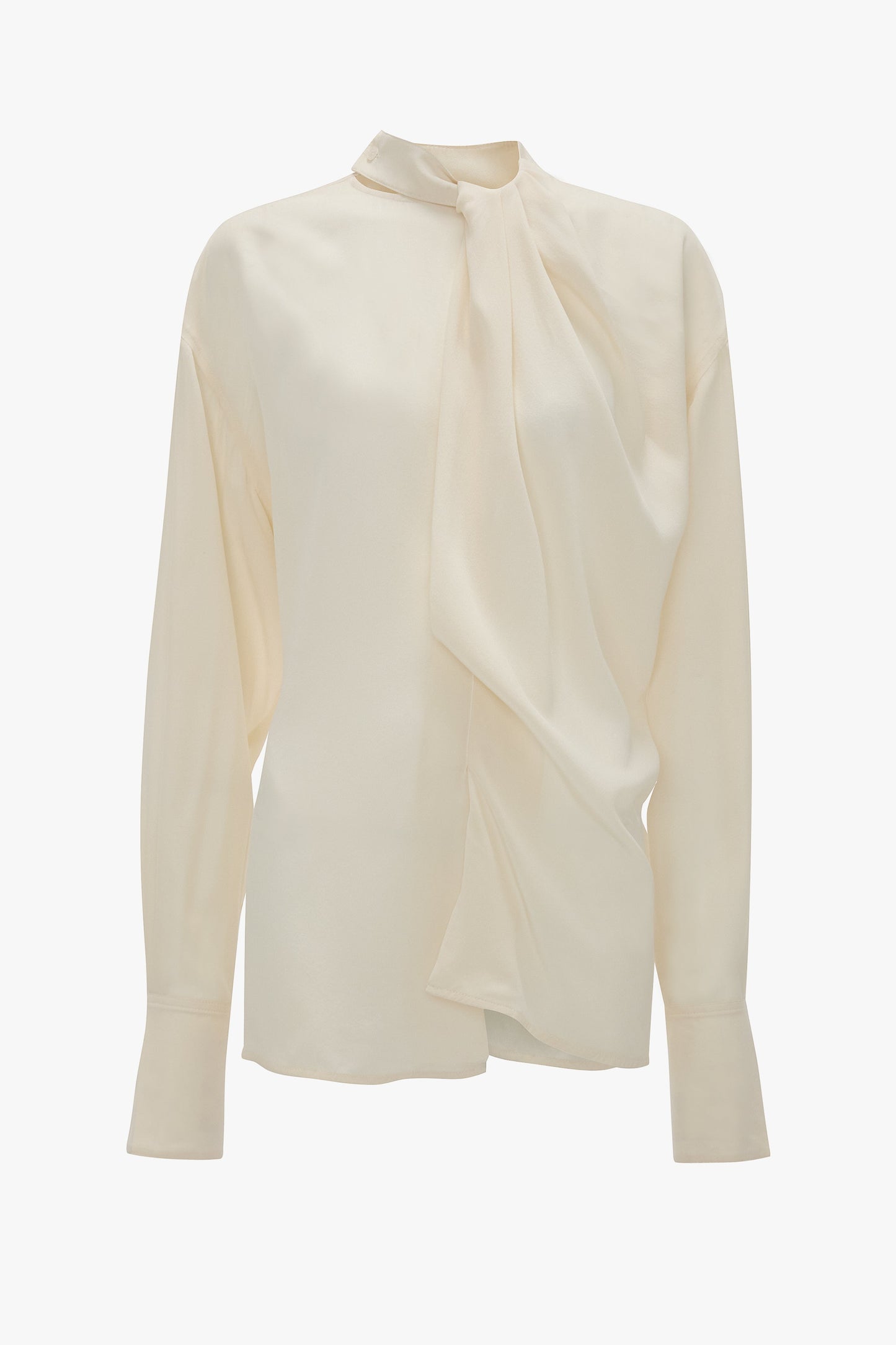 Drape Detail Blouse In Ivory