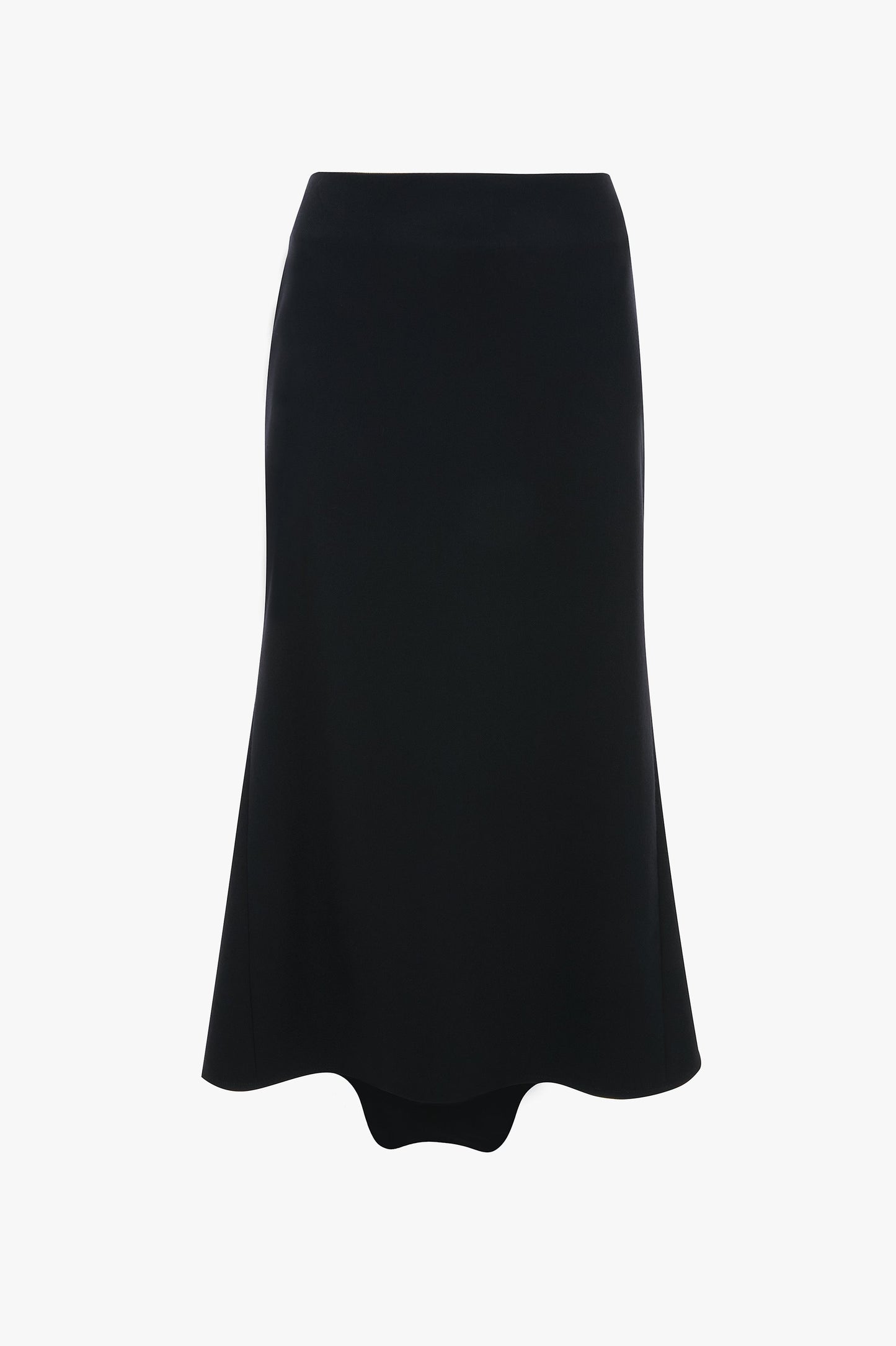 Kick Detail Skirt In Navy