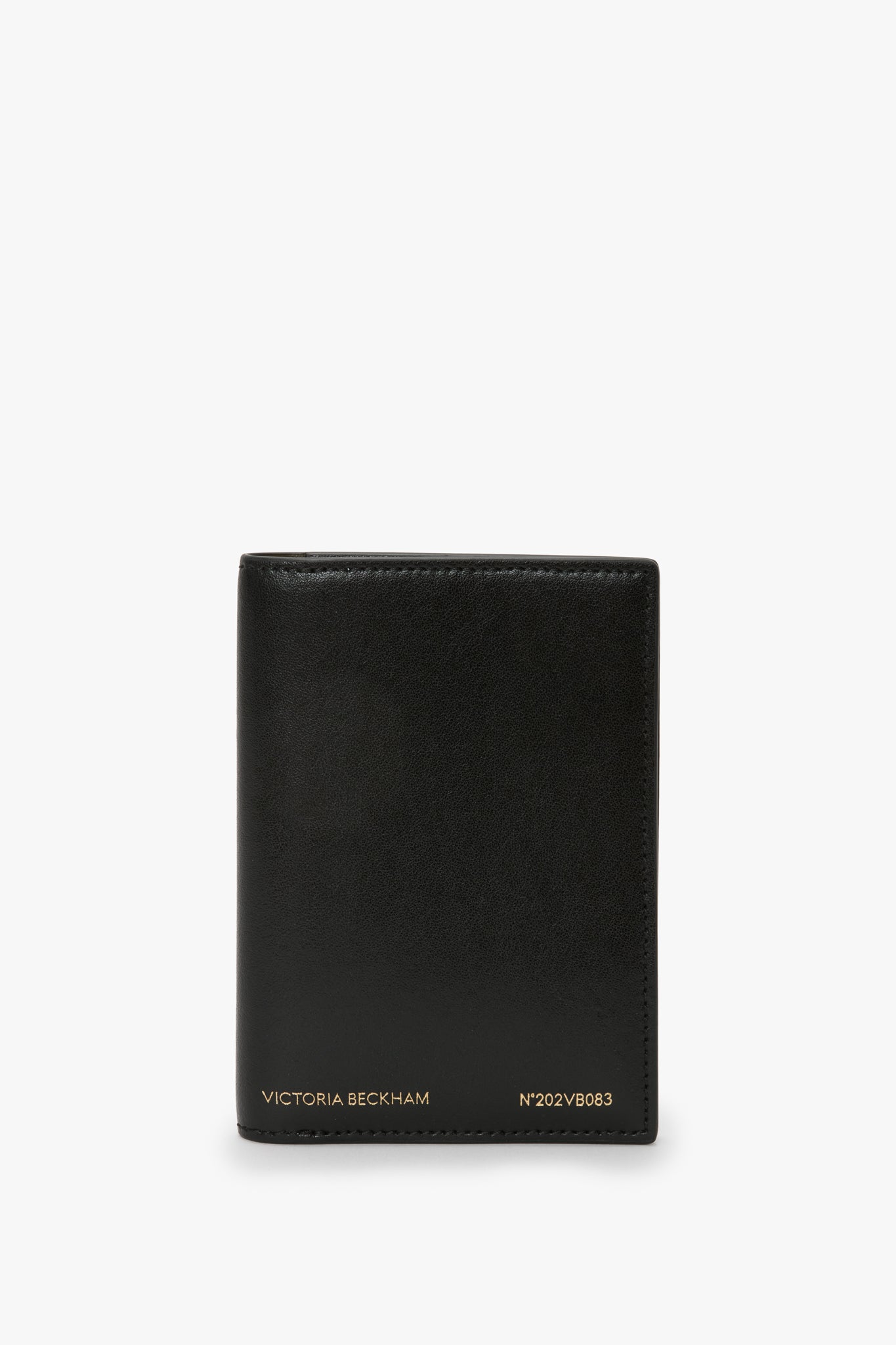 Passport Holder In Black Smooth Leather