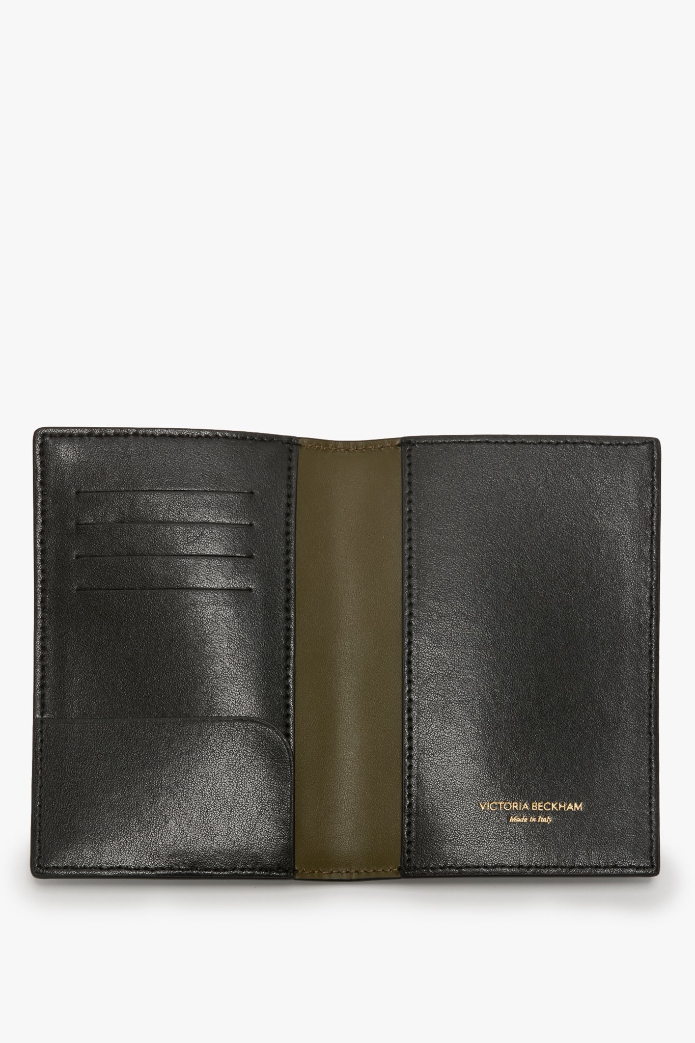 Passport Holder In Black Smooth Leather