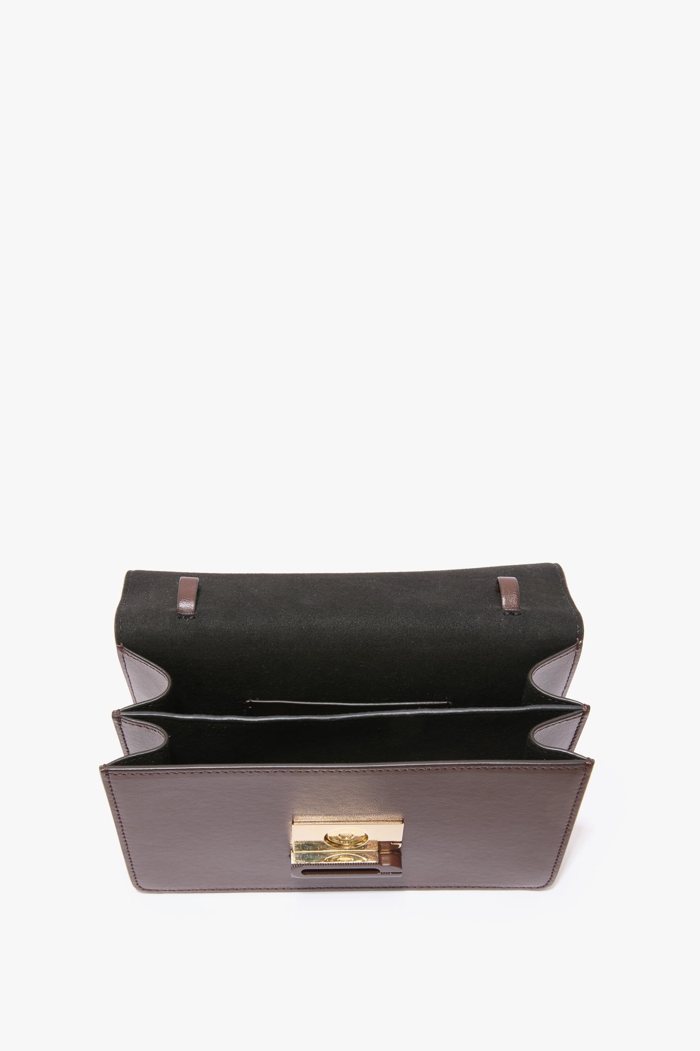 Tonal Mini Dorian Bag In Dark Brown Smooth Leather