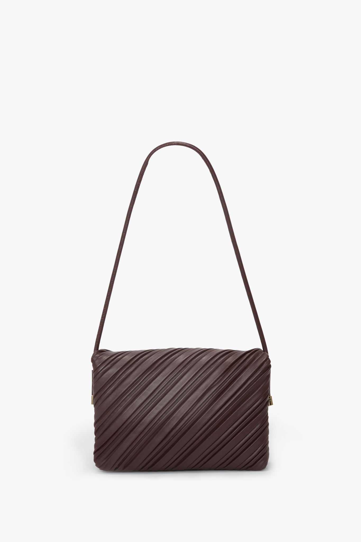Soft Dorian Bag In Burgundy Pleated Leather