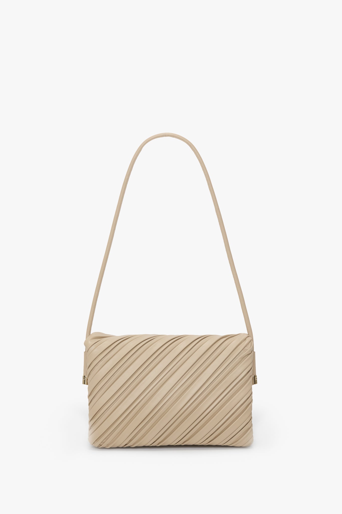 Soft Dorian Bag In Sand Pleated Leather