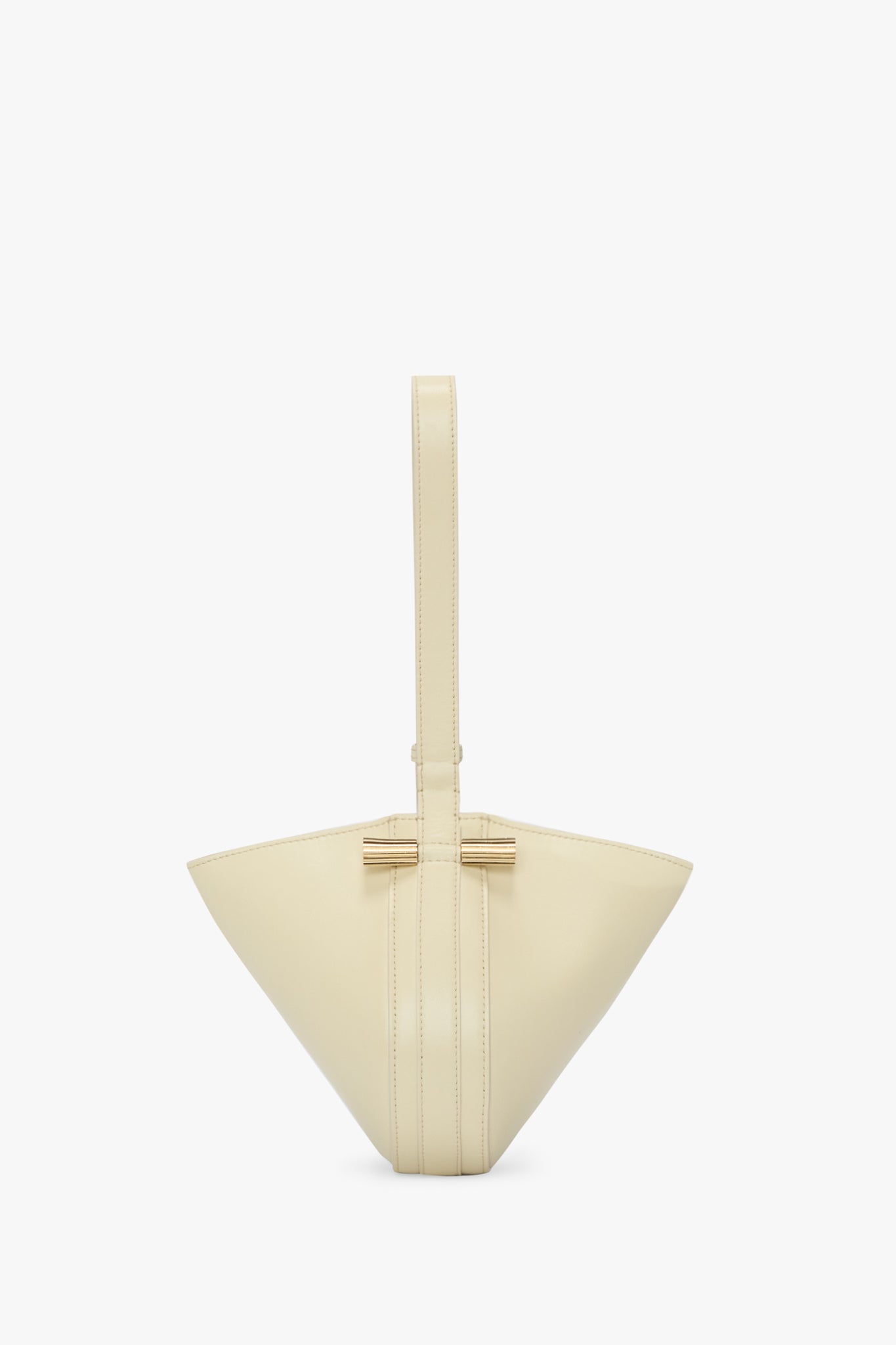 Mini Dia Pouch In Ivory Smooth Leather