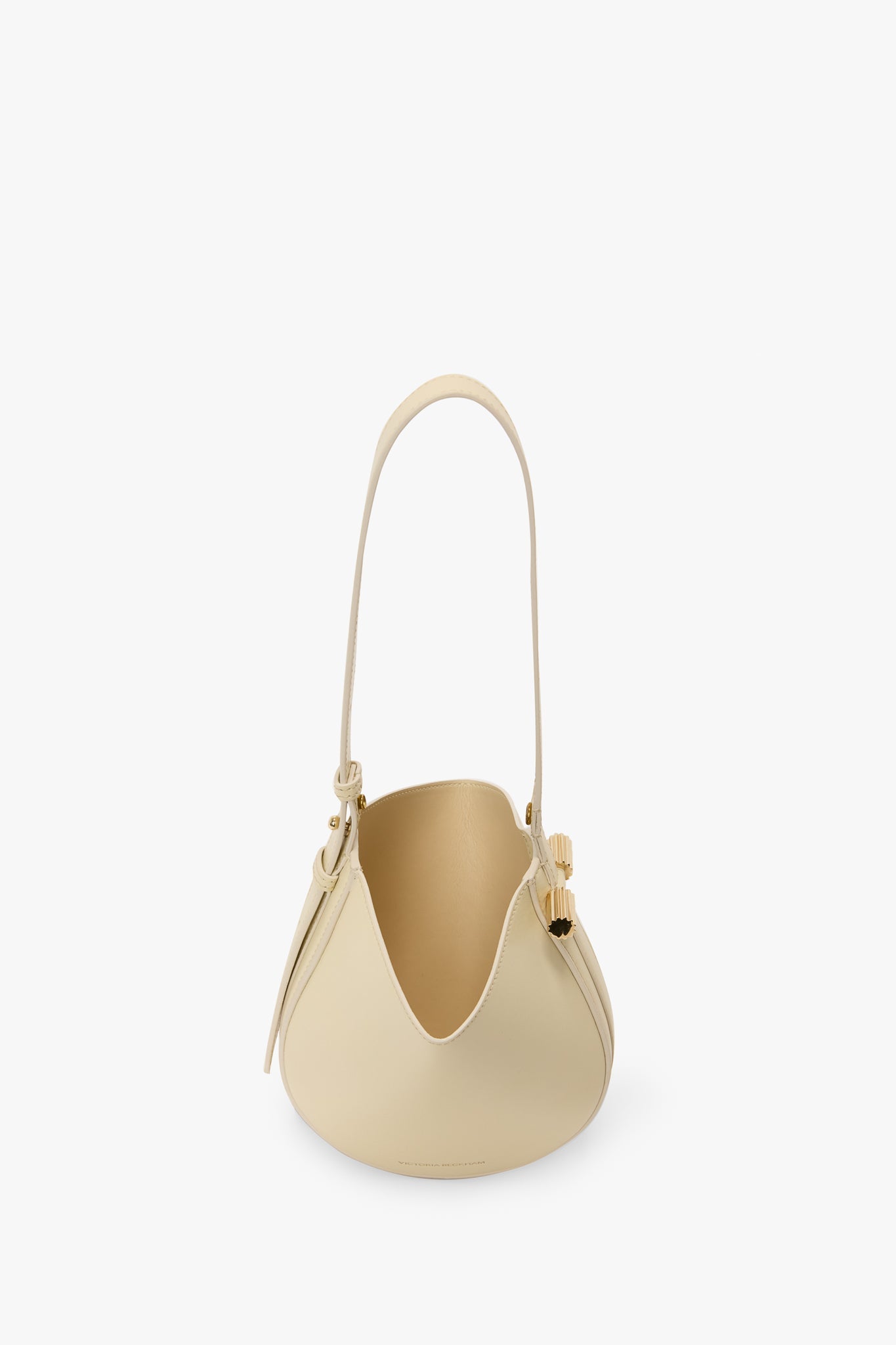 Mini Dia Pouch In Ivory Smooth Leather