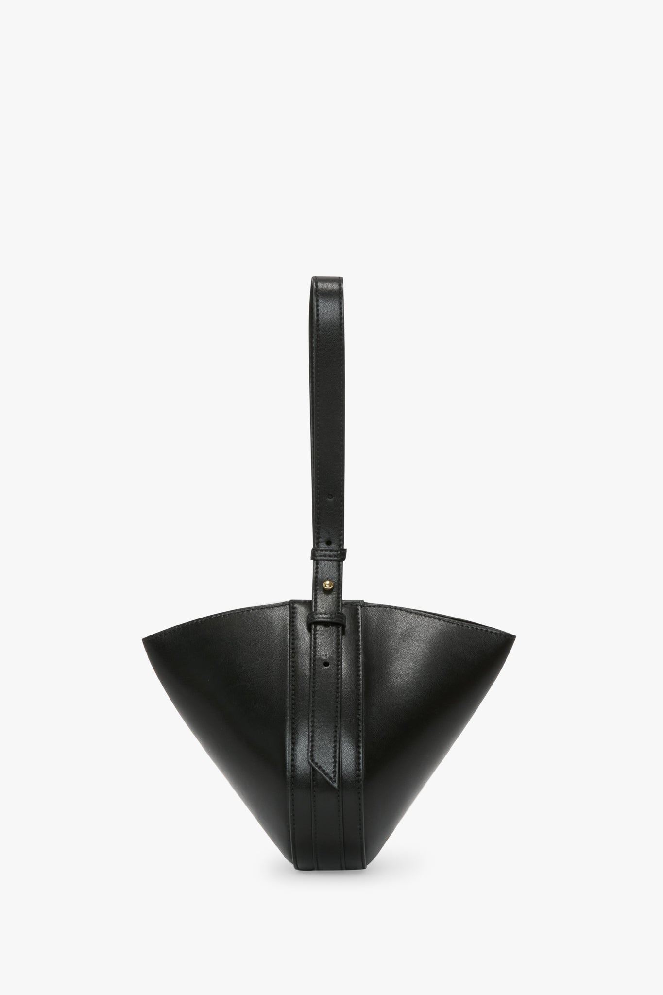 Mini Dia Pouch In Black Smooth Leather