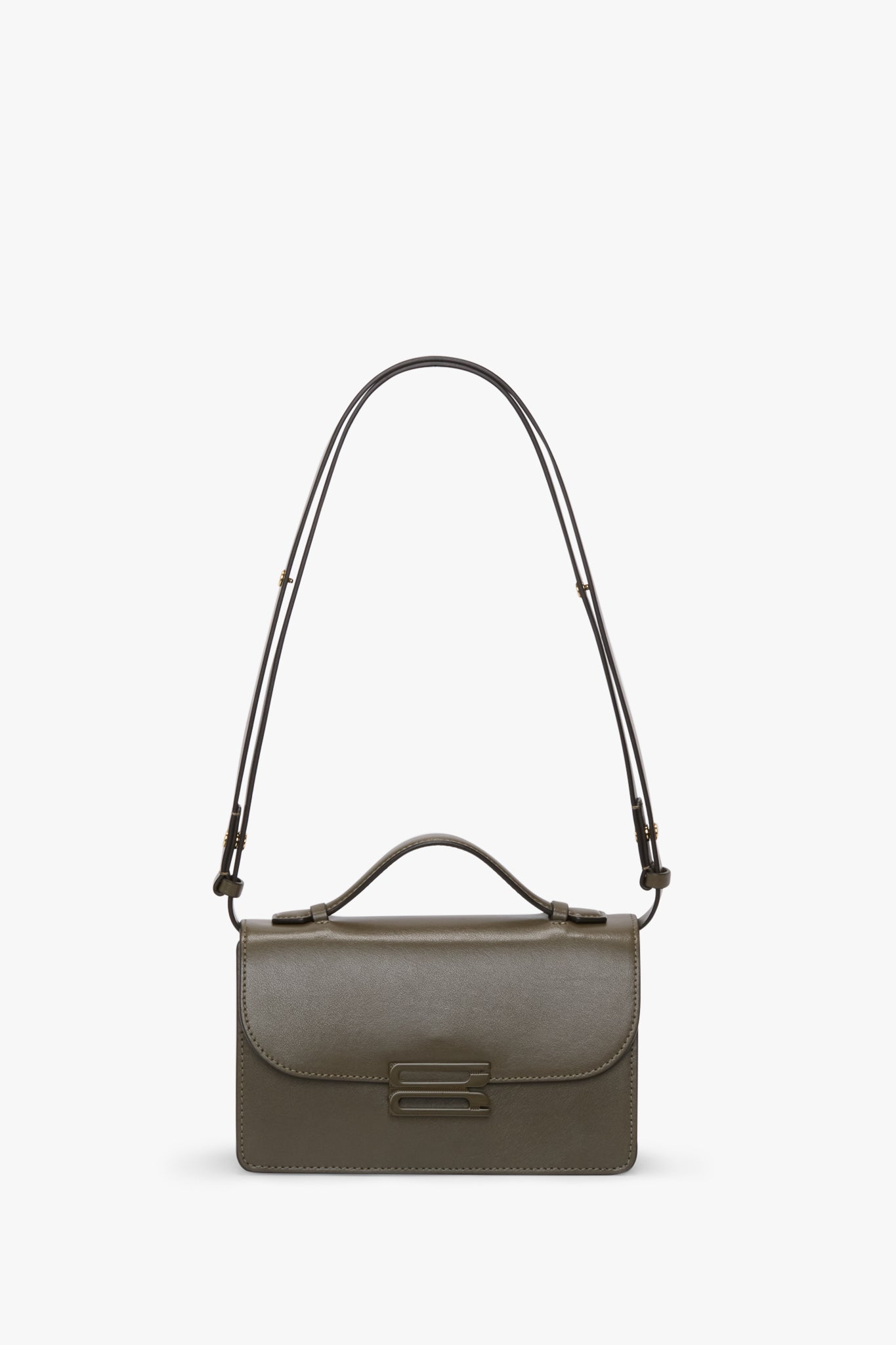Tonal Mini Dorian Bag In Dark Khaki Smooth Leather