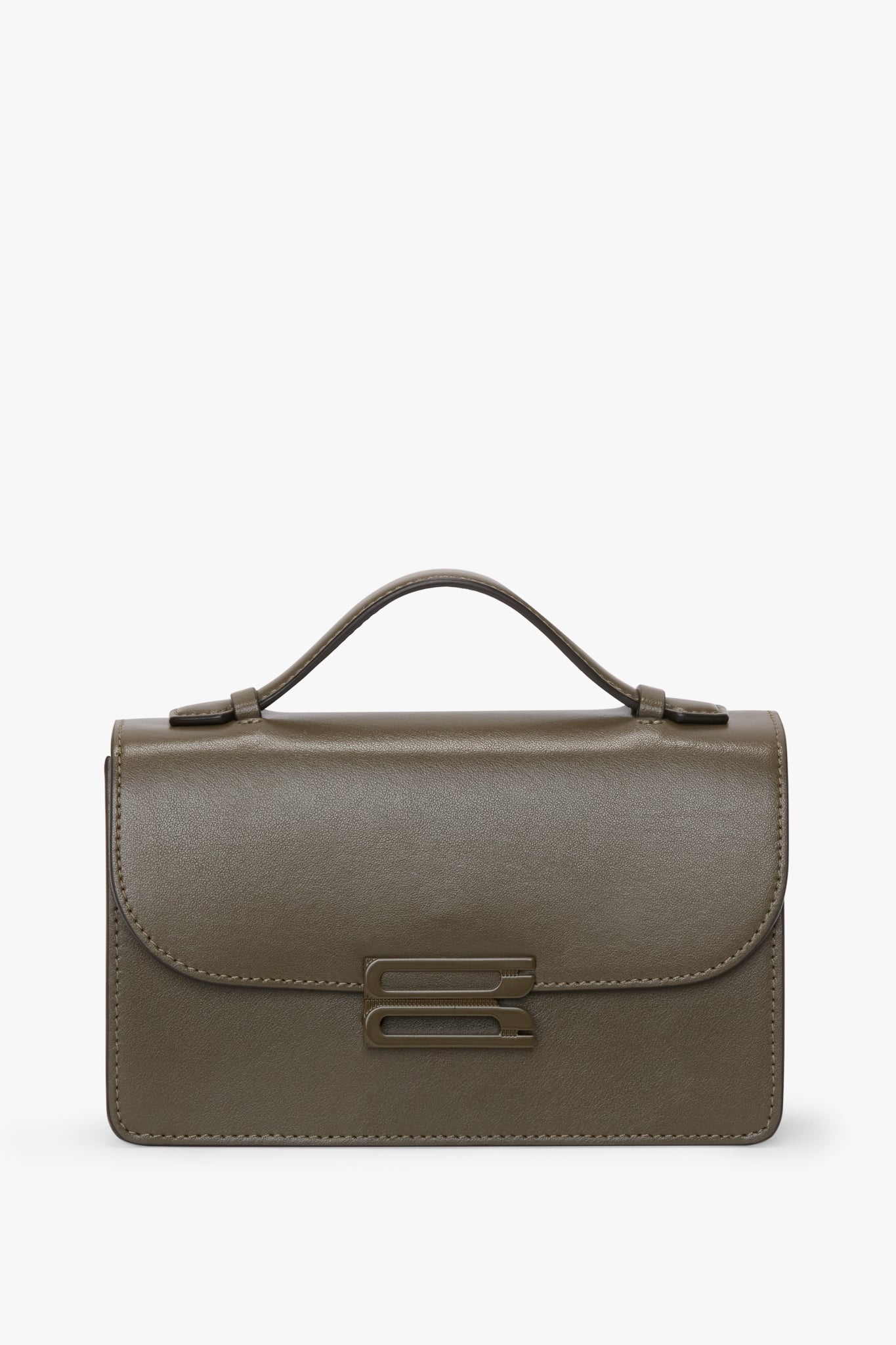 Tonal Mini Dorian Bag In Dark Khaki Smooth Leather