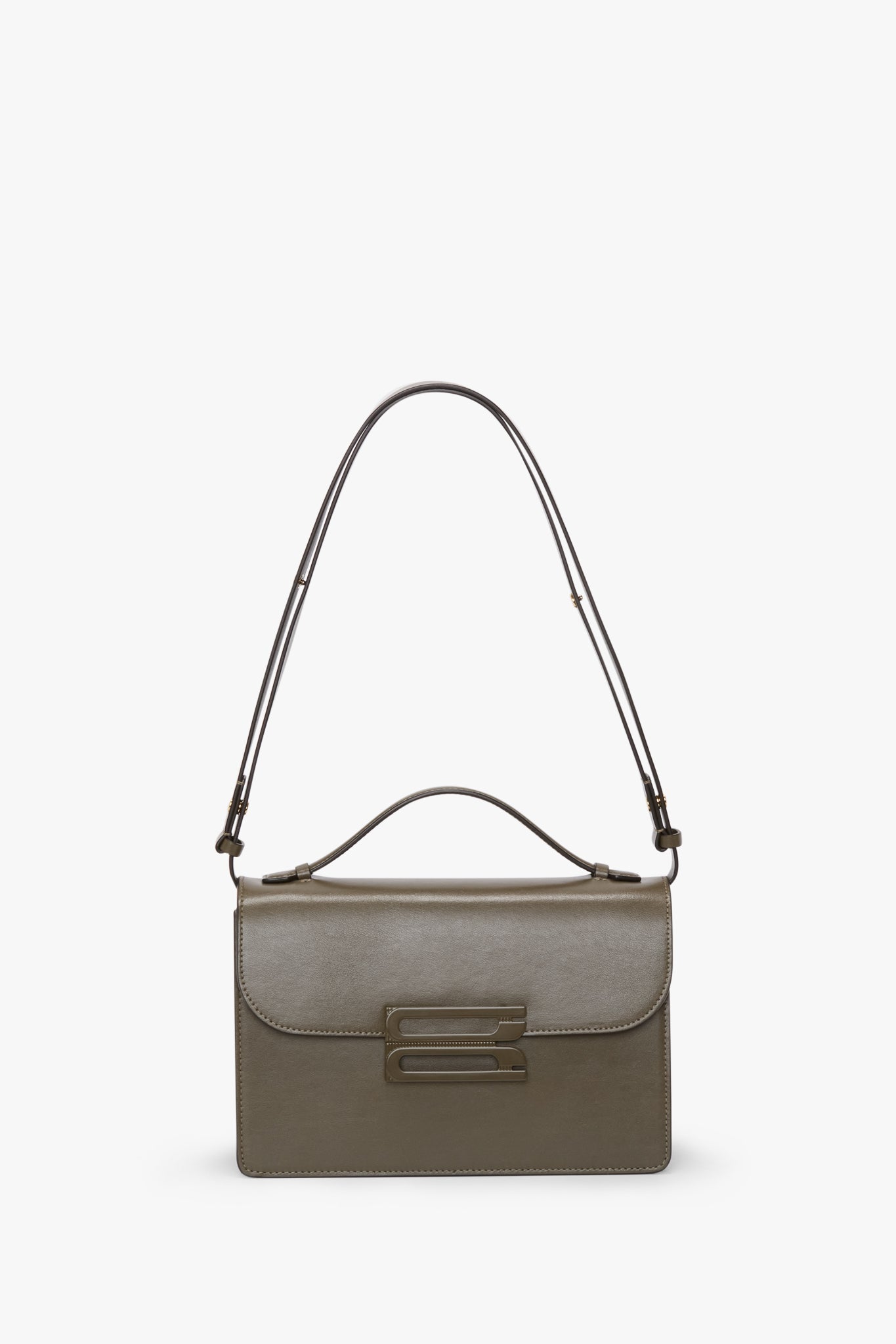 Tonal Dorian Bag In Dark Khaki Smooth Leather