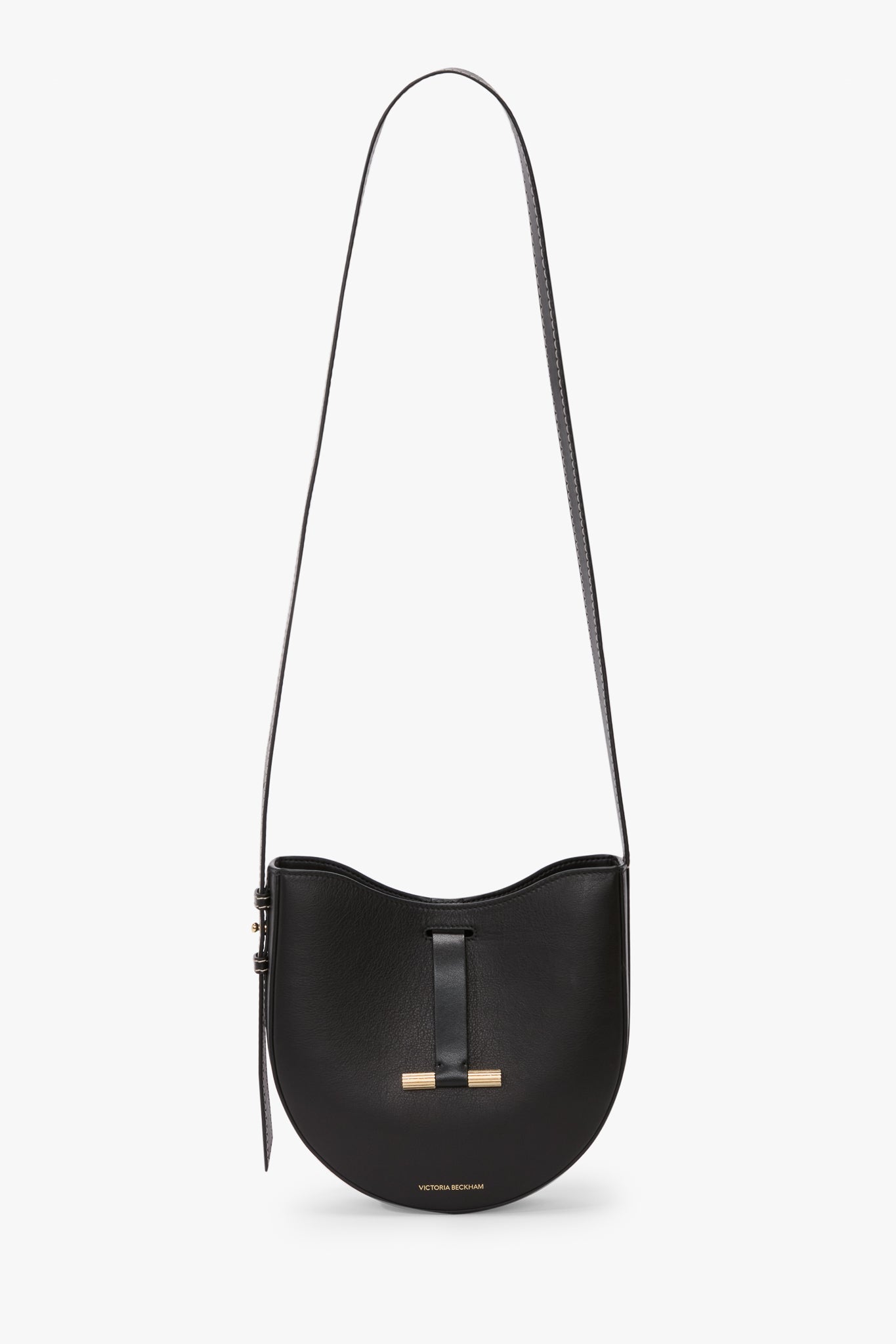 Dia Crossbody Bag In Black Smooth Leather