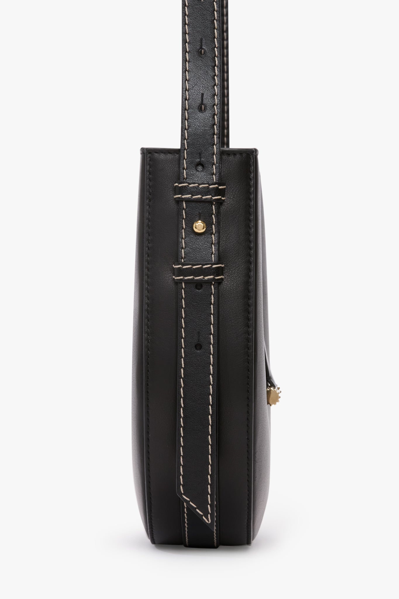 Dia Crossbody Bag In Black Smooth Leather