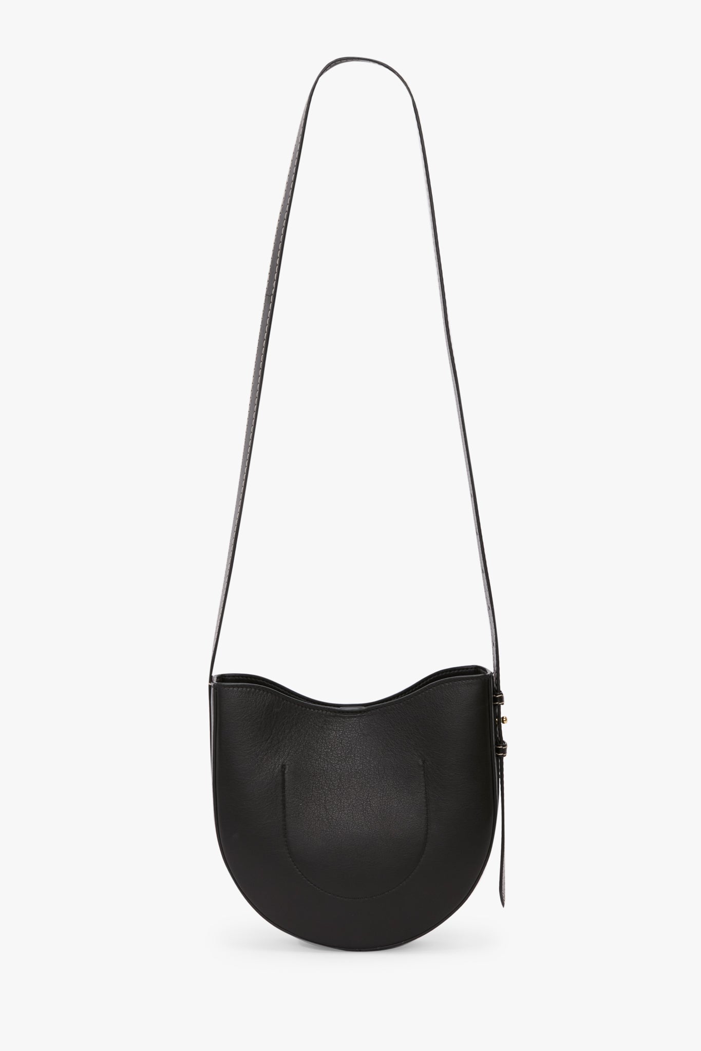 Dia Crossbody Bag In Black Smooth Leather