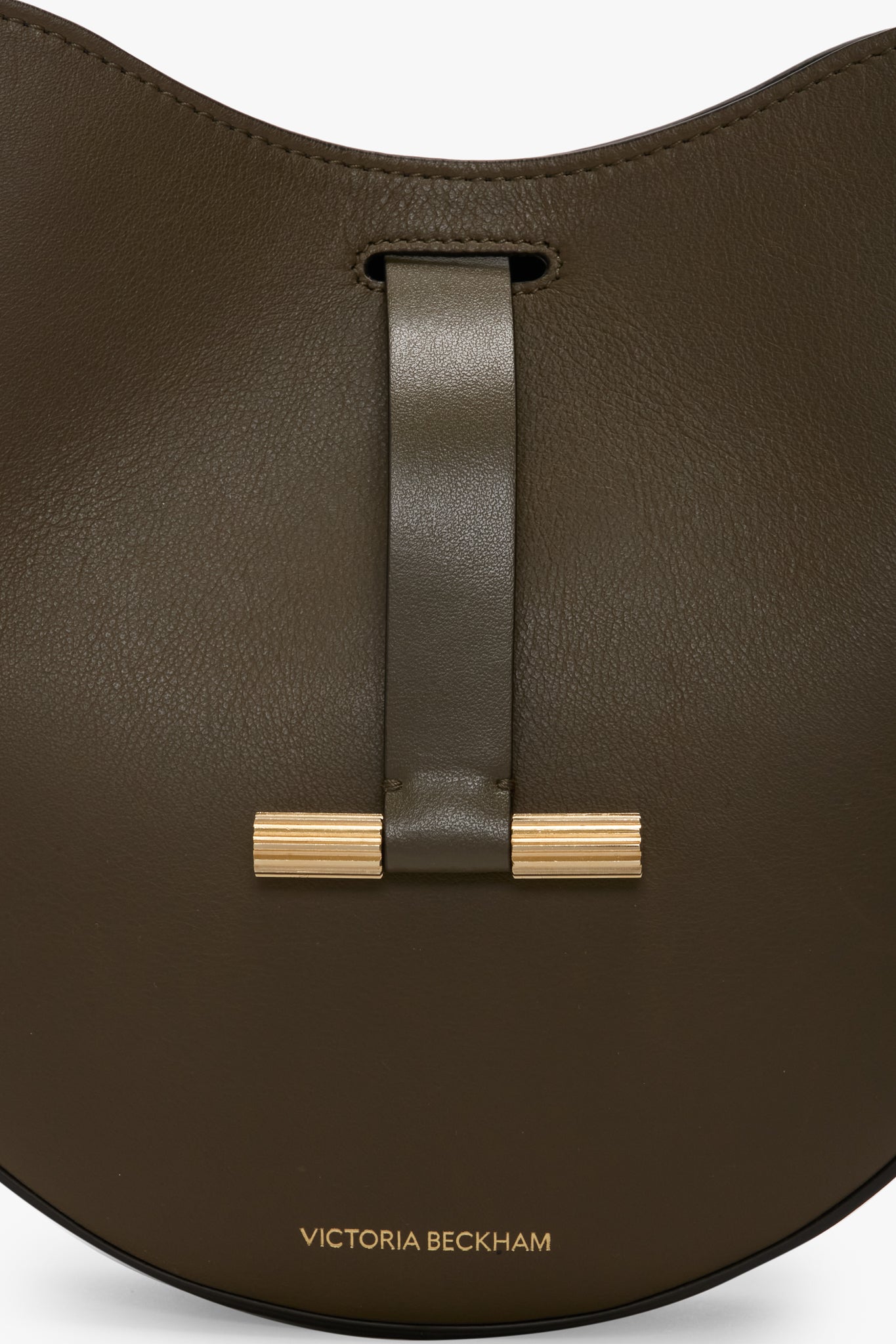 Dia Crossbody Bag In Dark Khaki Smooth Leather