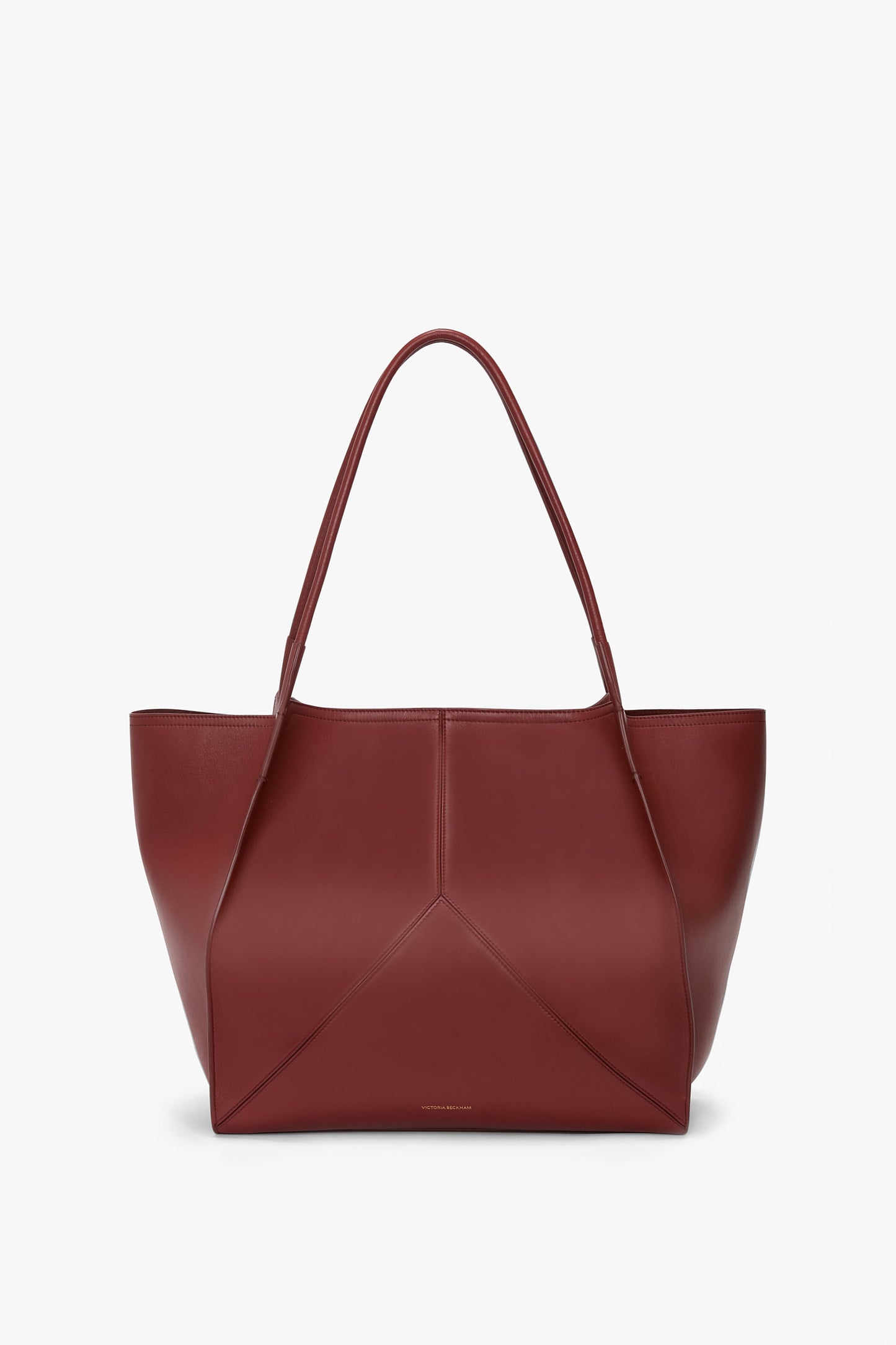 Large Victoria Tote In Brick Red Soft Leather