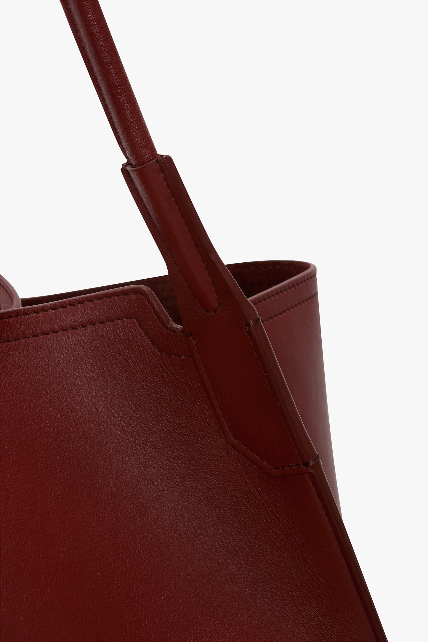 Large Victoria Tote In Brick Red Soft Leather