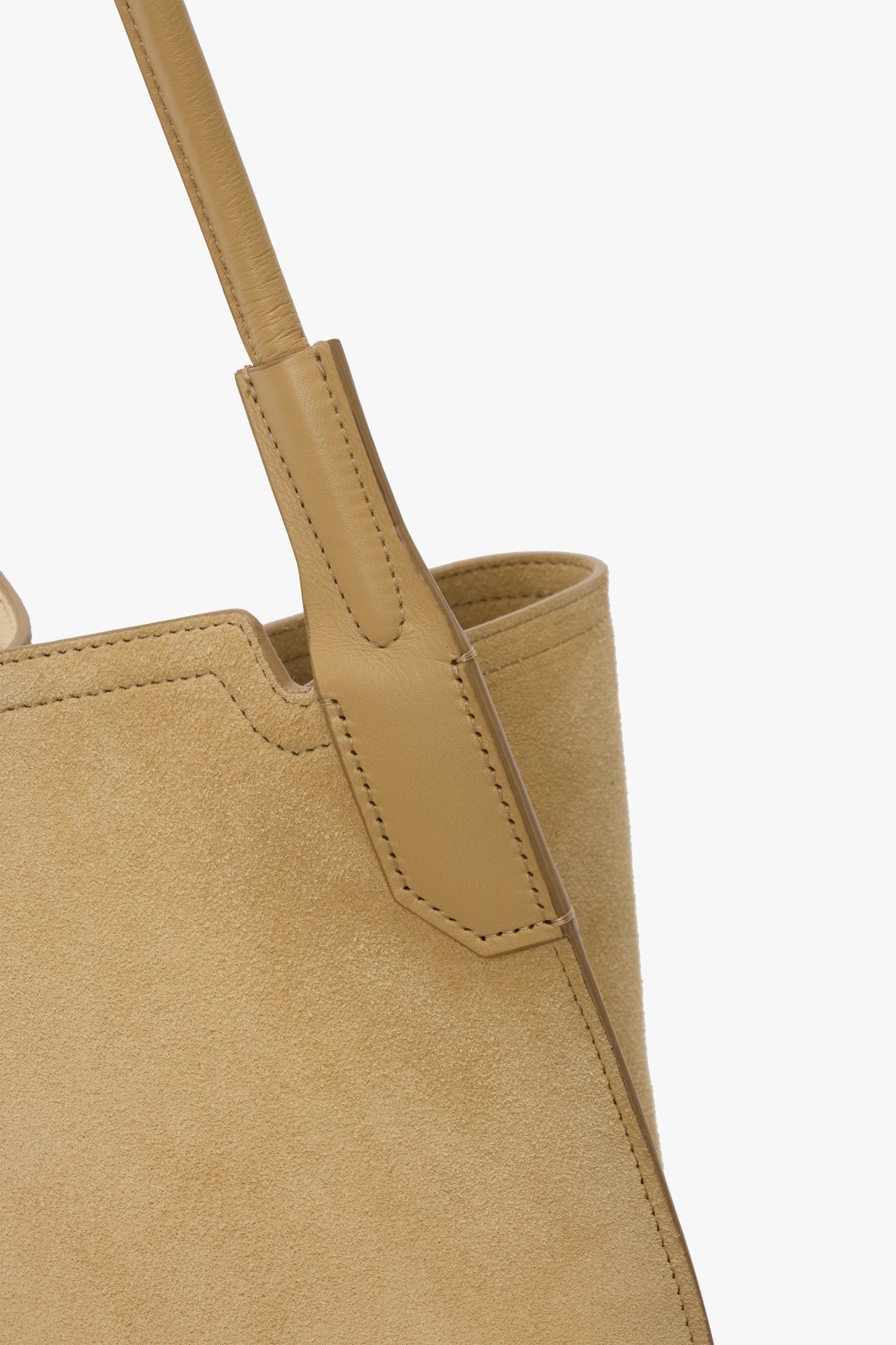 Large Victoria Tote In Sand Suede