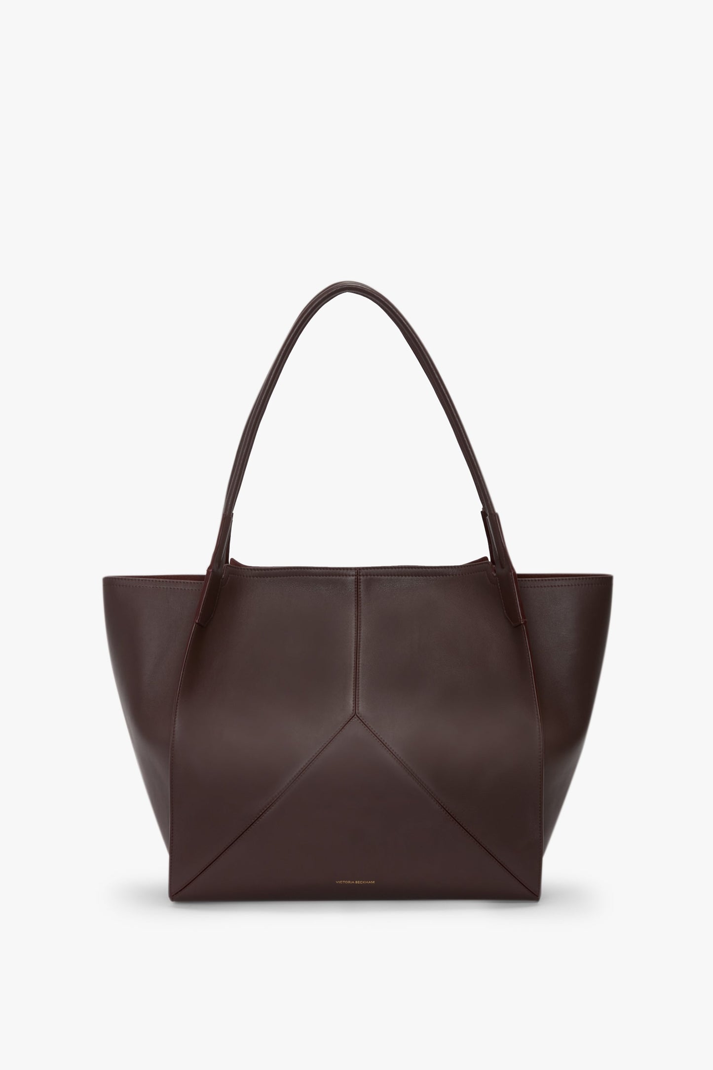 Large Victoria Tote In Burgundy Soft Leather