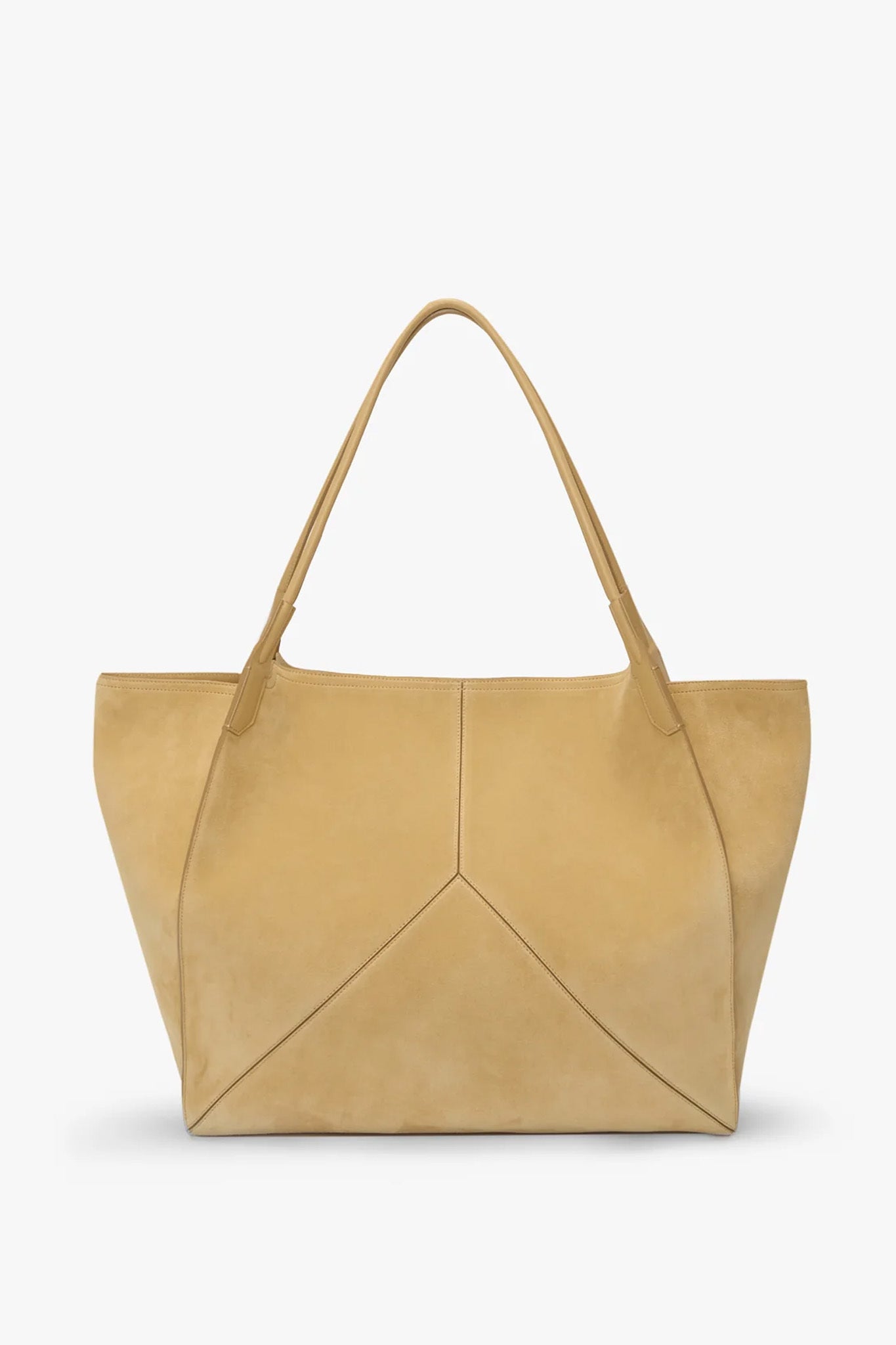 XL Victoria Tote In Sand Suede