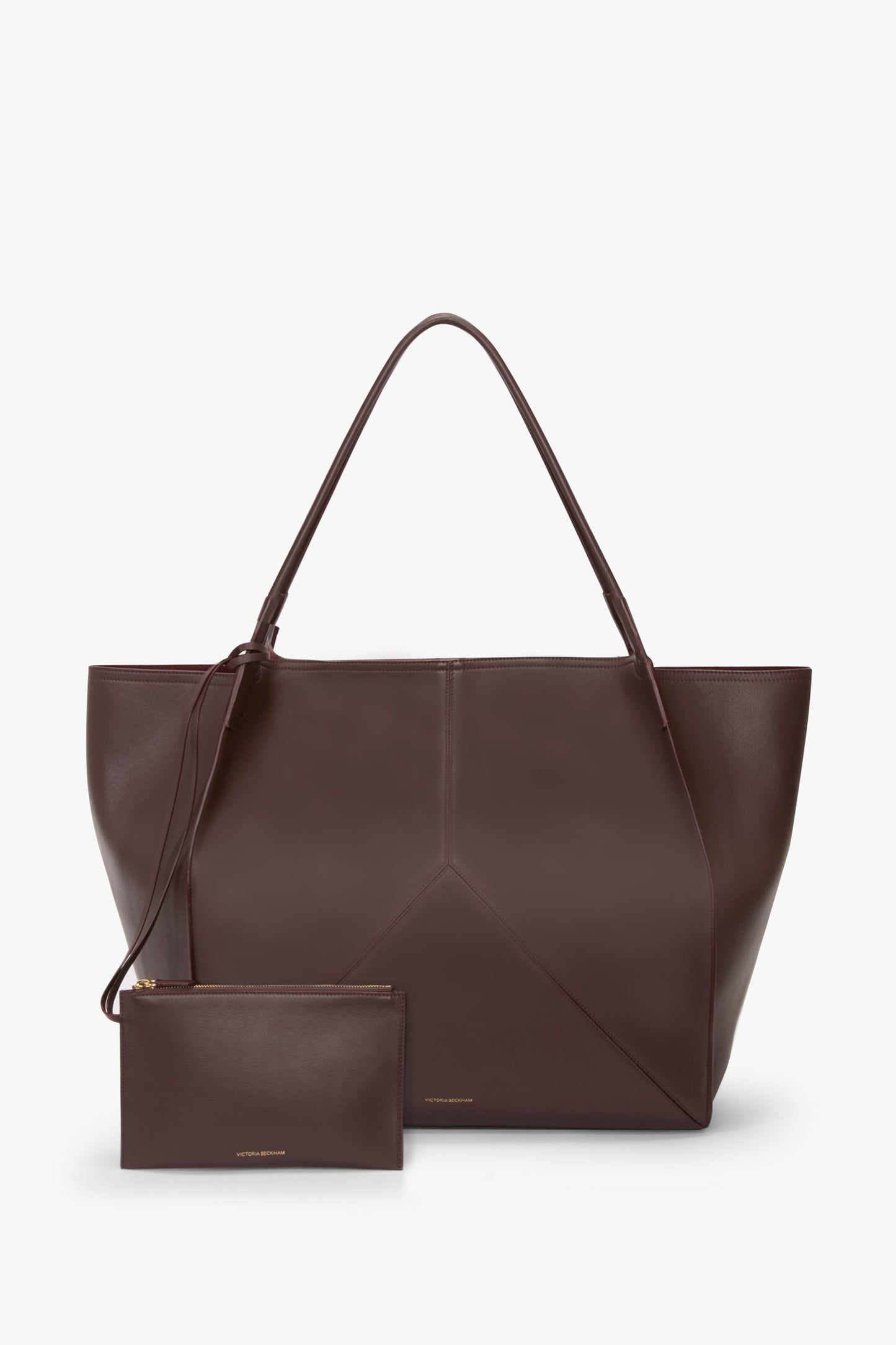 XL Victoria Tote In Burgundy Soft Leather