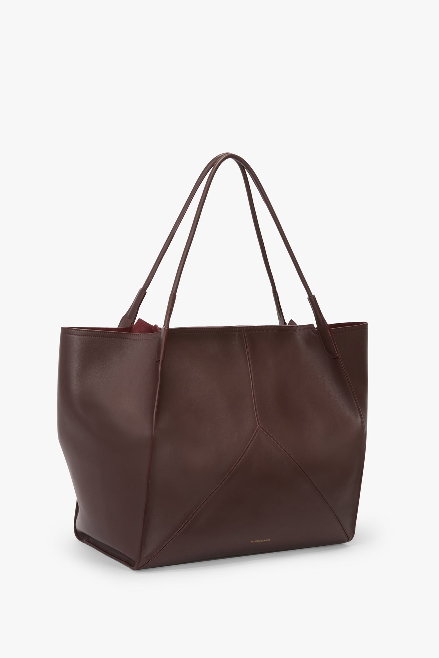 XL Victoria Tote In Burgundy Soft Leather